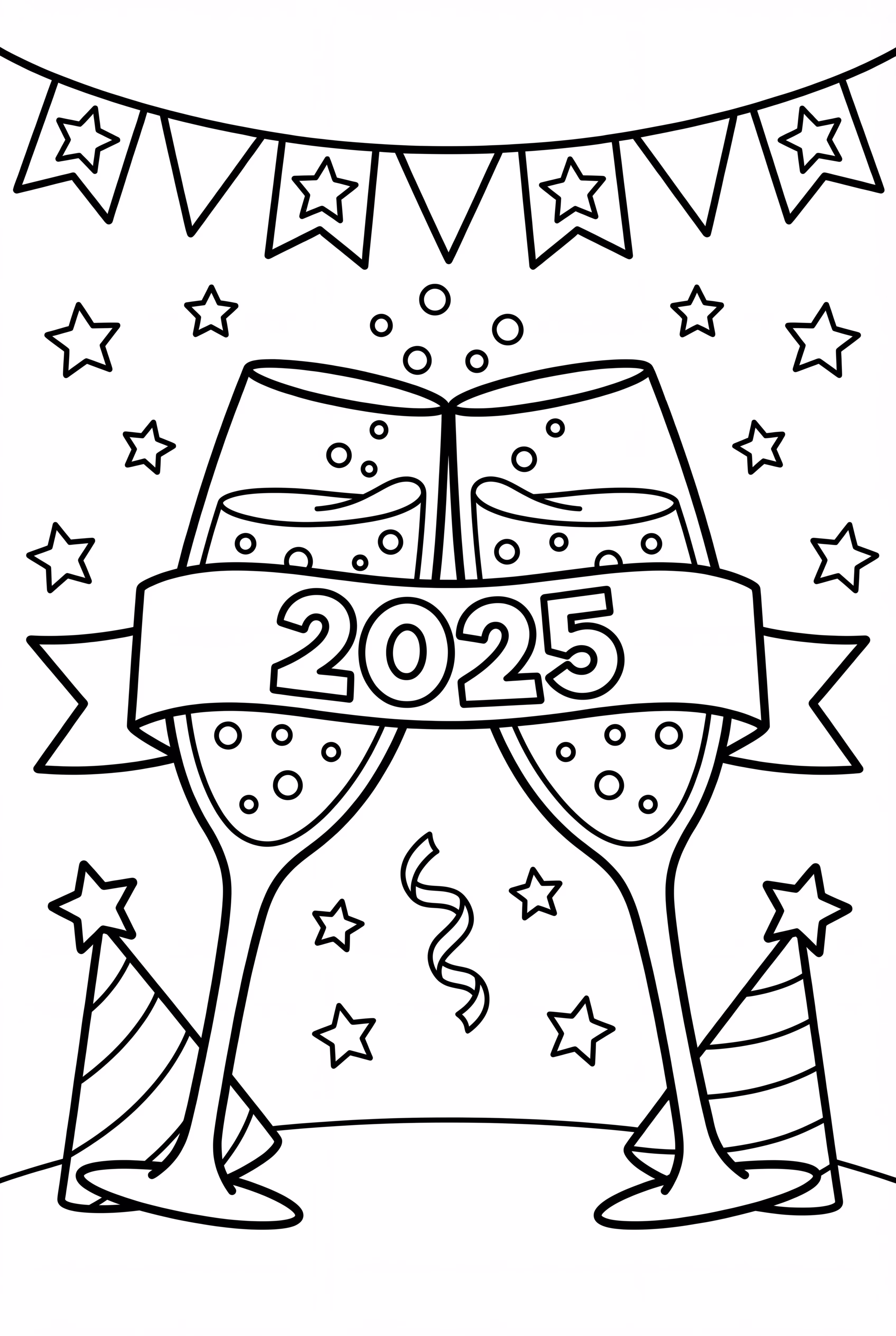 brindis del feliz año nuevo 2025