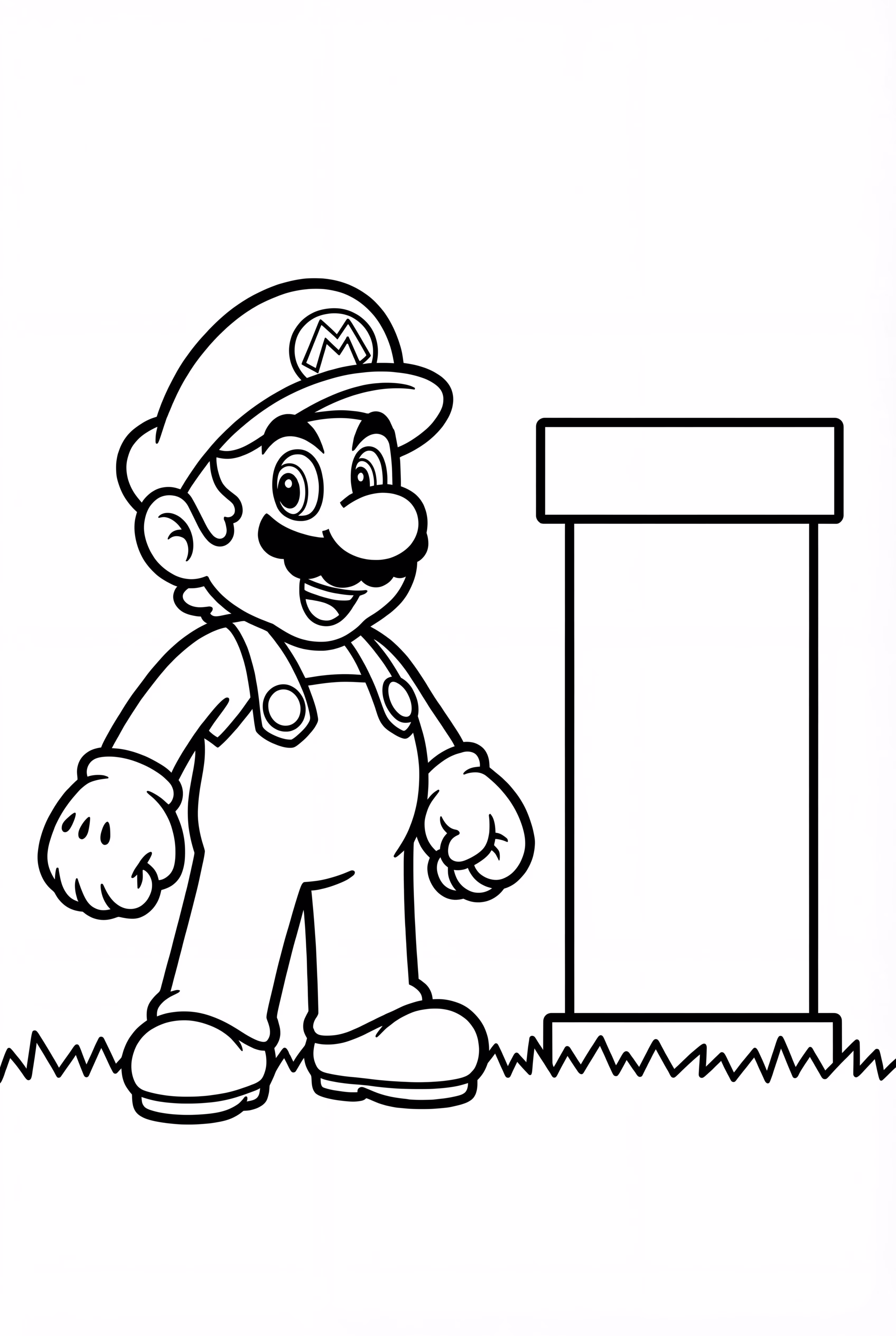 8비트 마리오 파이프 위로 점프하기