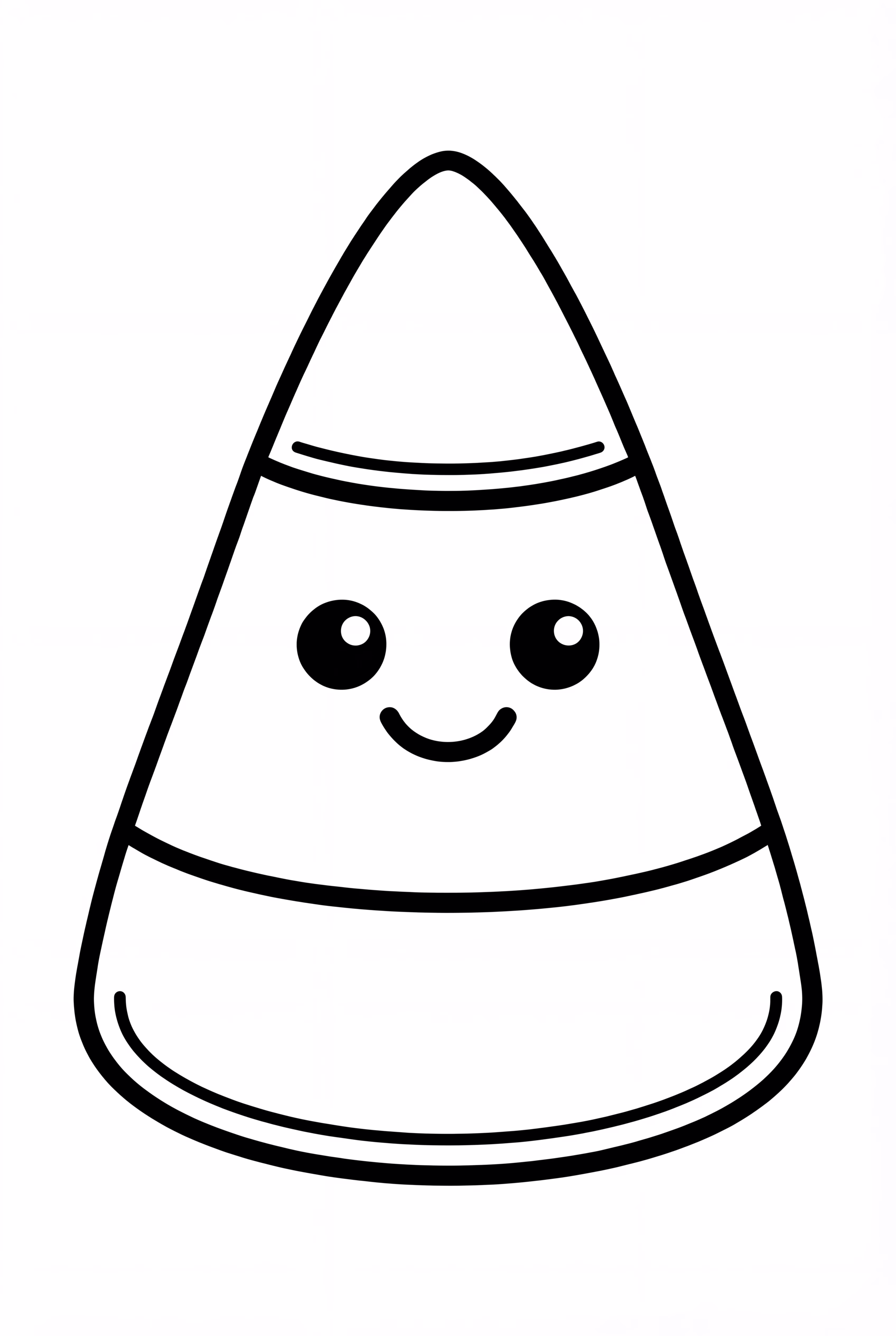 基本的糖果玉米形狀