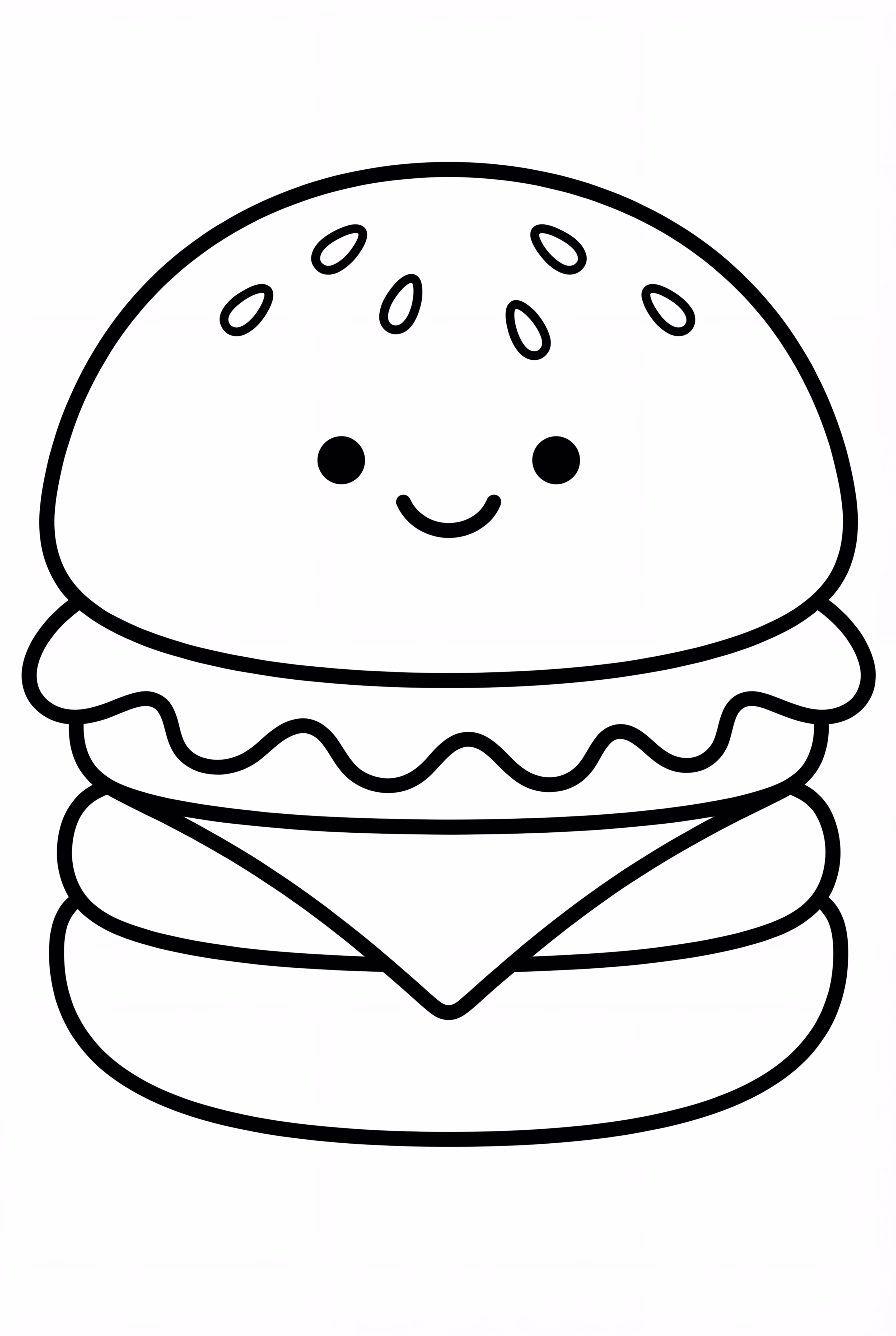 Eine einfache Hamburger-Skizze