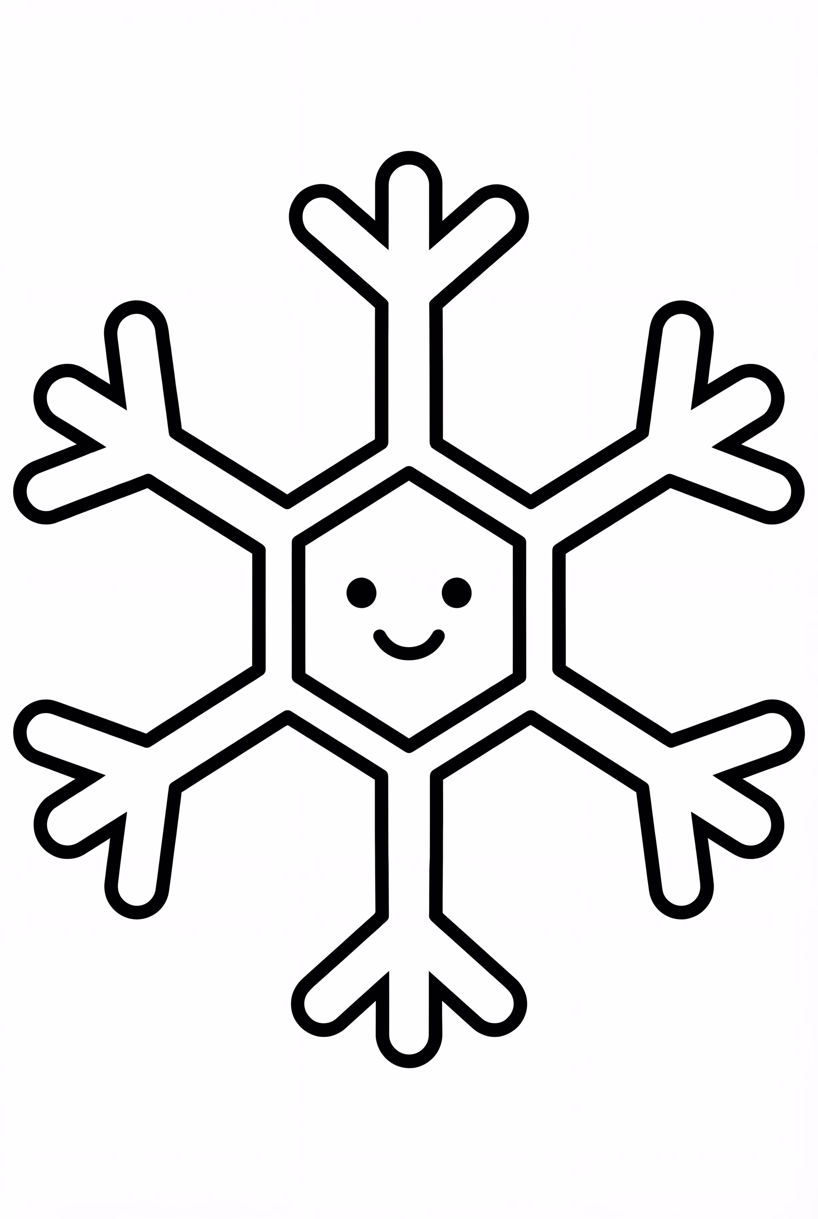 基本の雪の結晶パターン