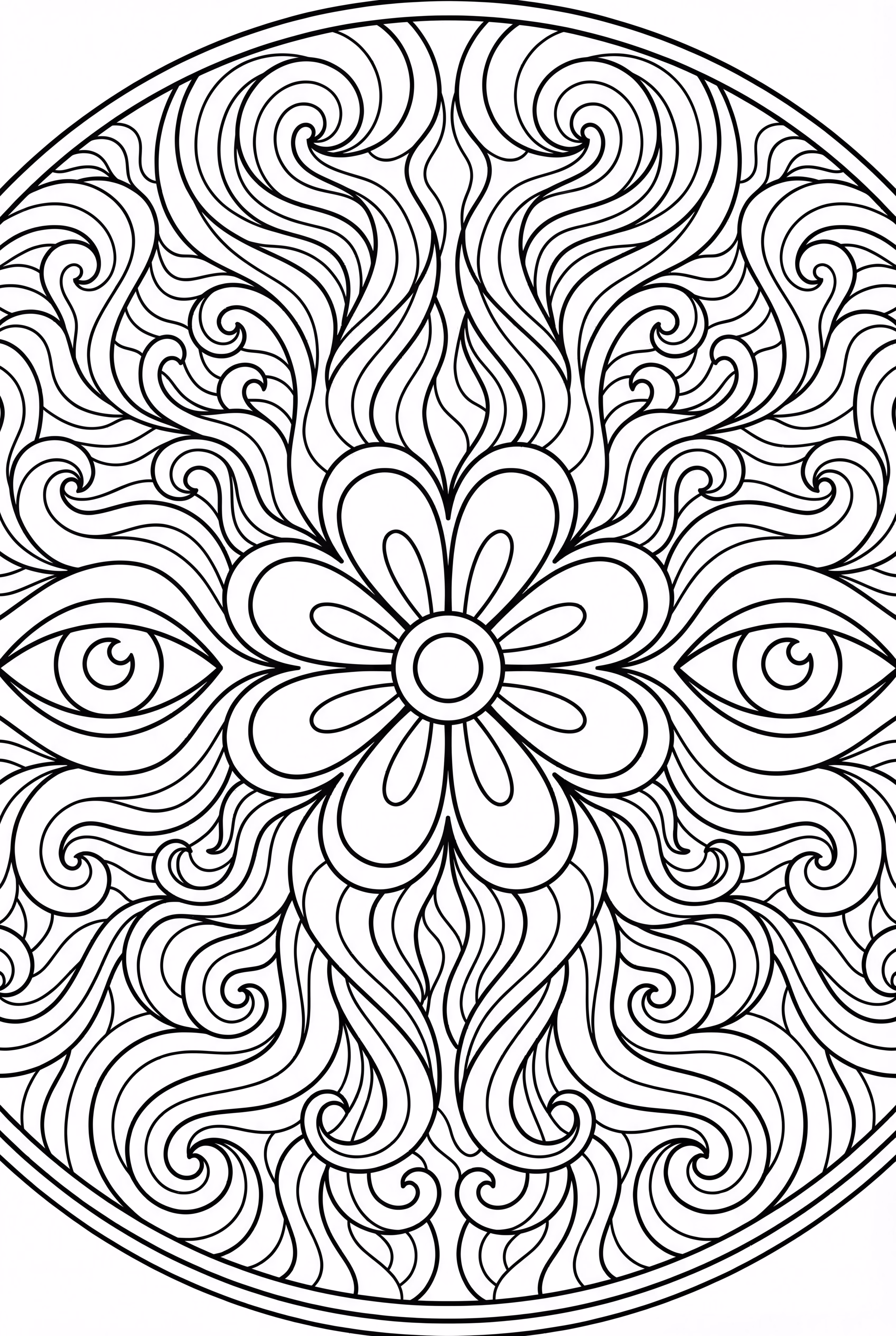 A Basic Trippy Mandala