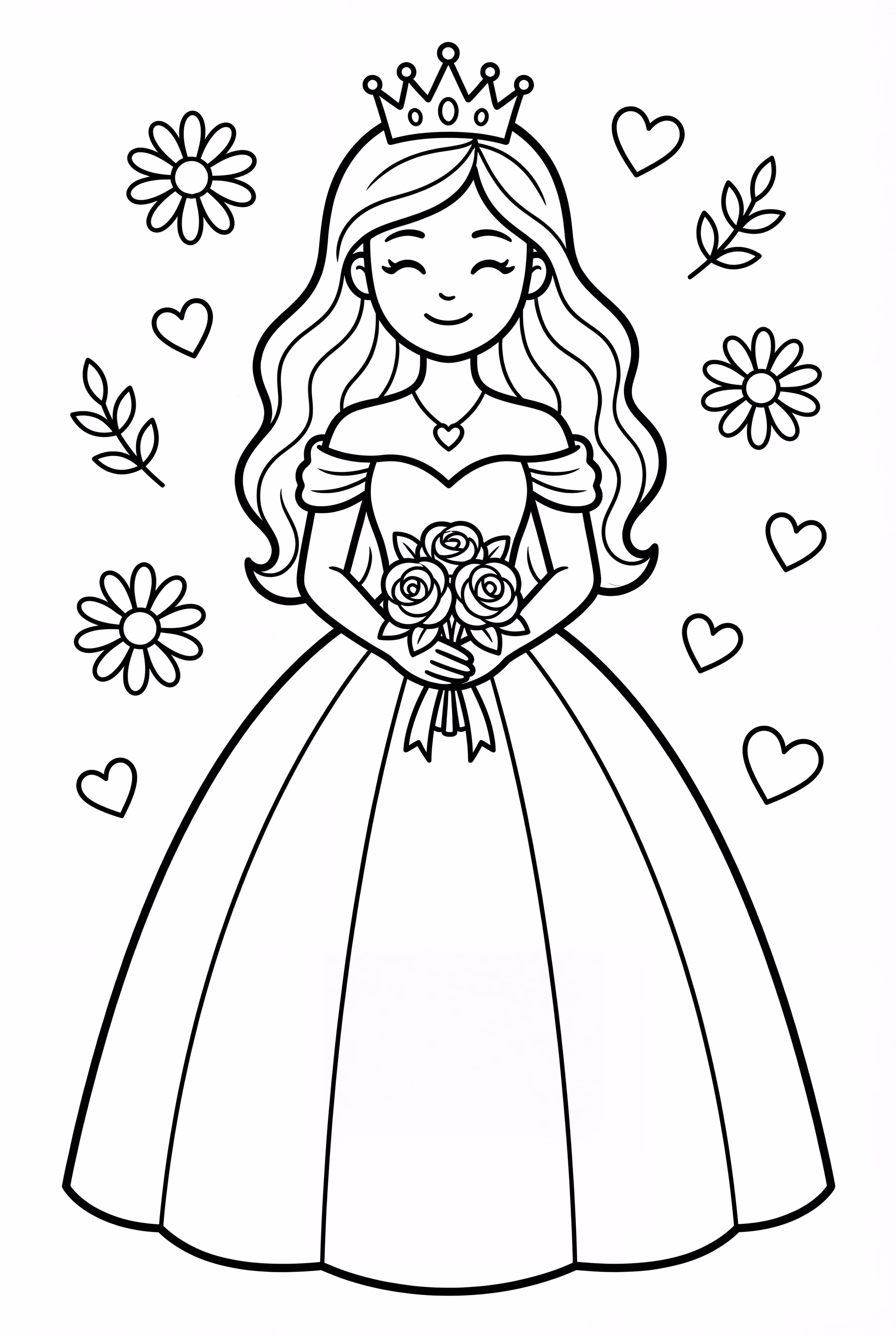 A Beautiful Ball Gown Wedding Dress