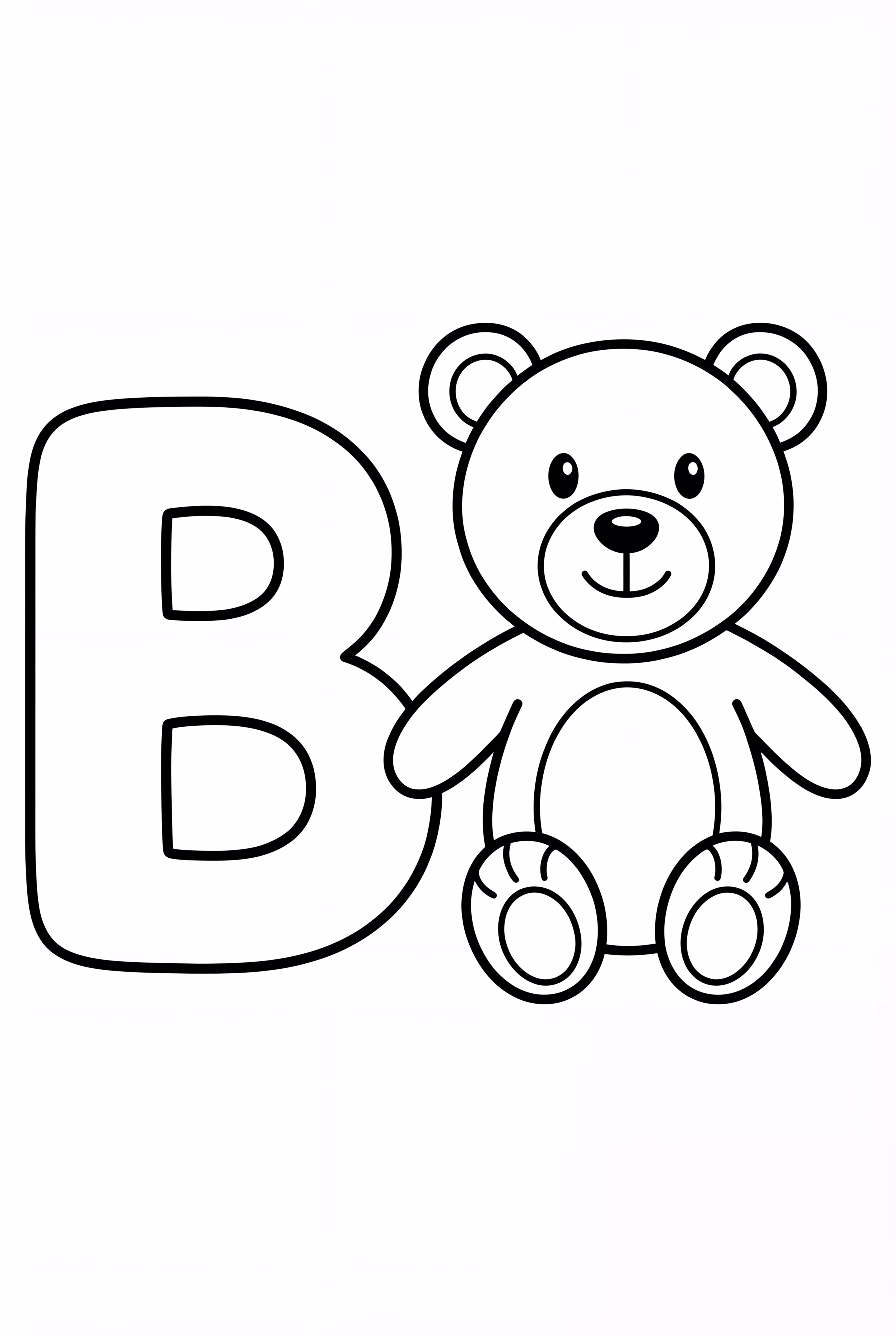 A Big Alphabet Letter B For Bear