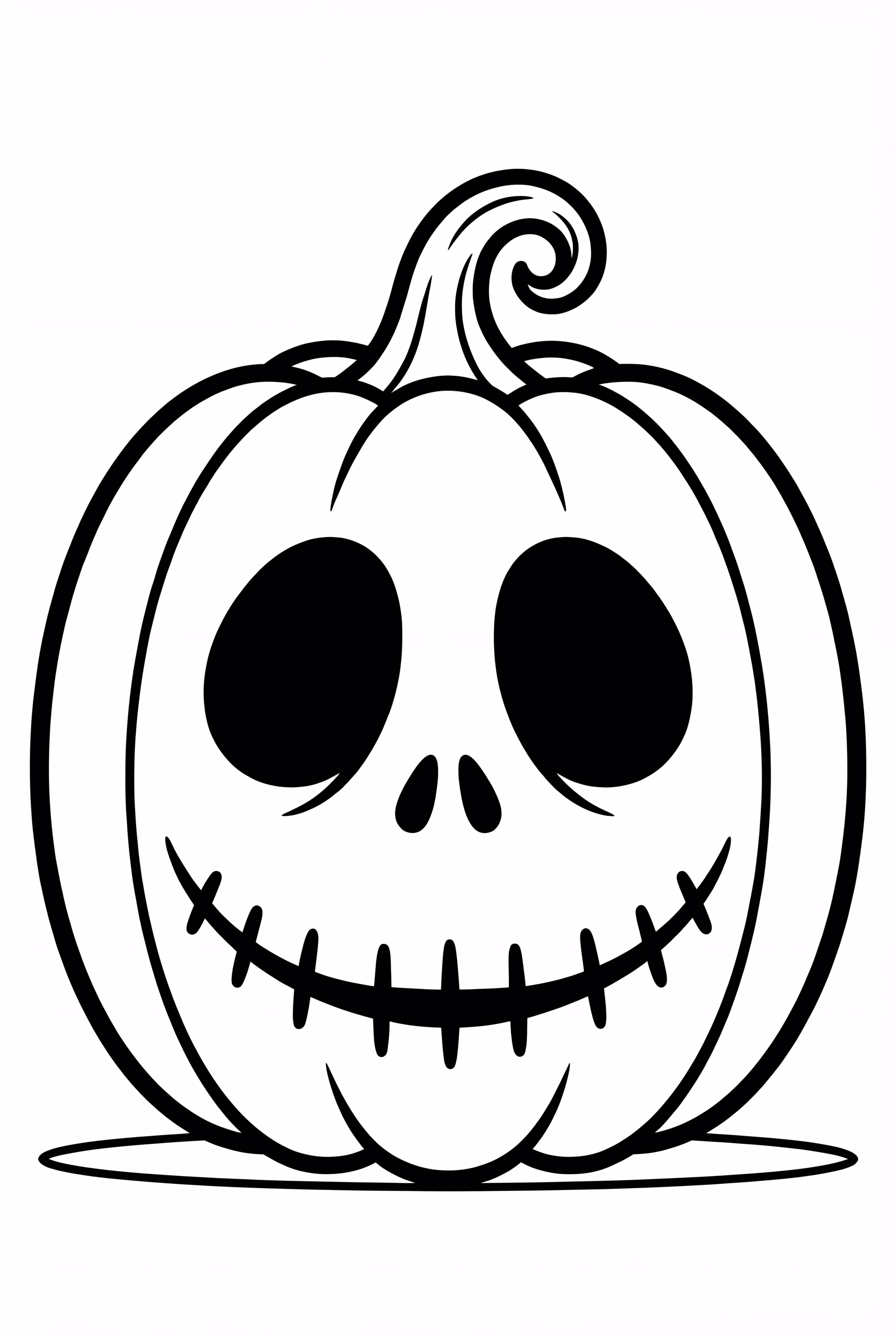 A Big Nightmare Before Christmas Pumpkin