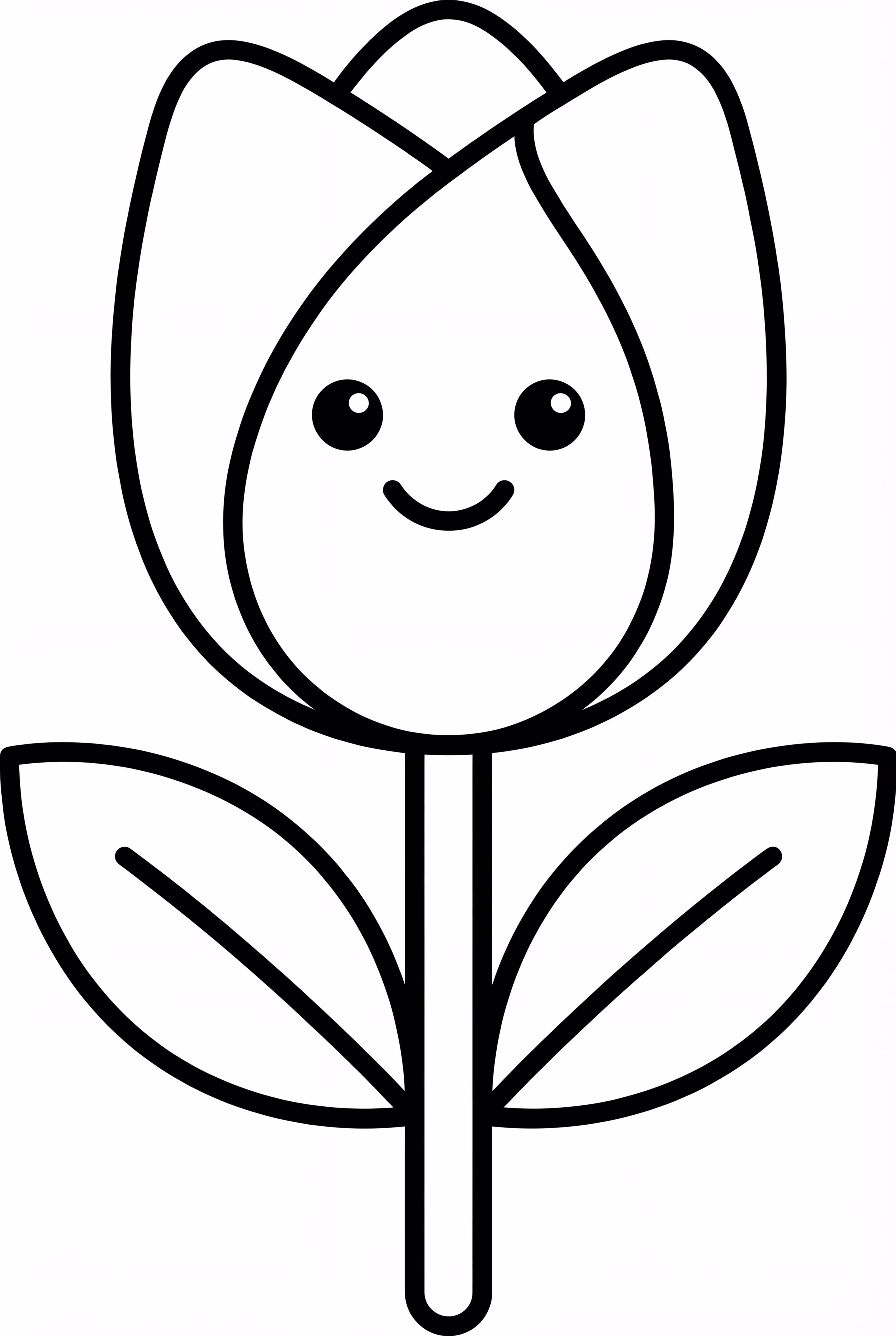 Eine große Frühlings-Tulpe