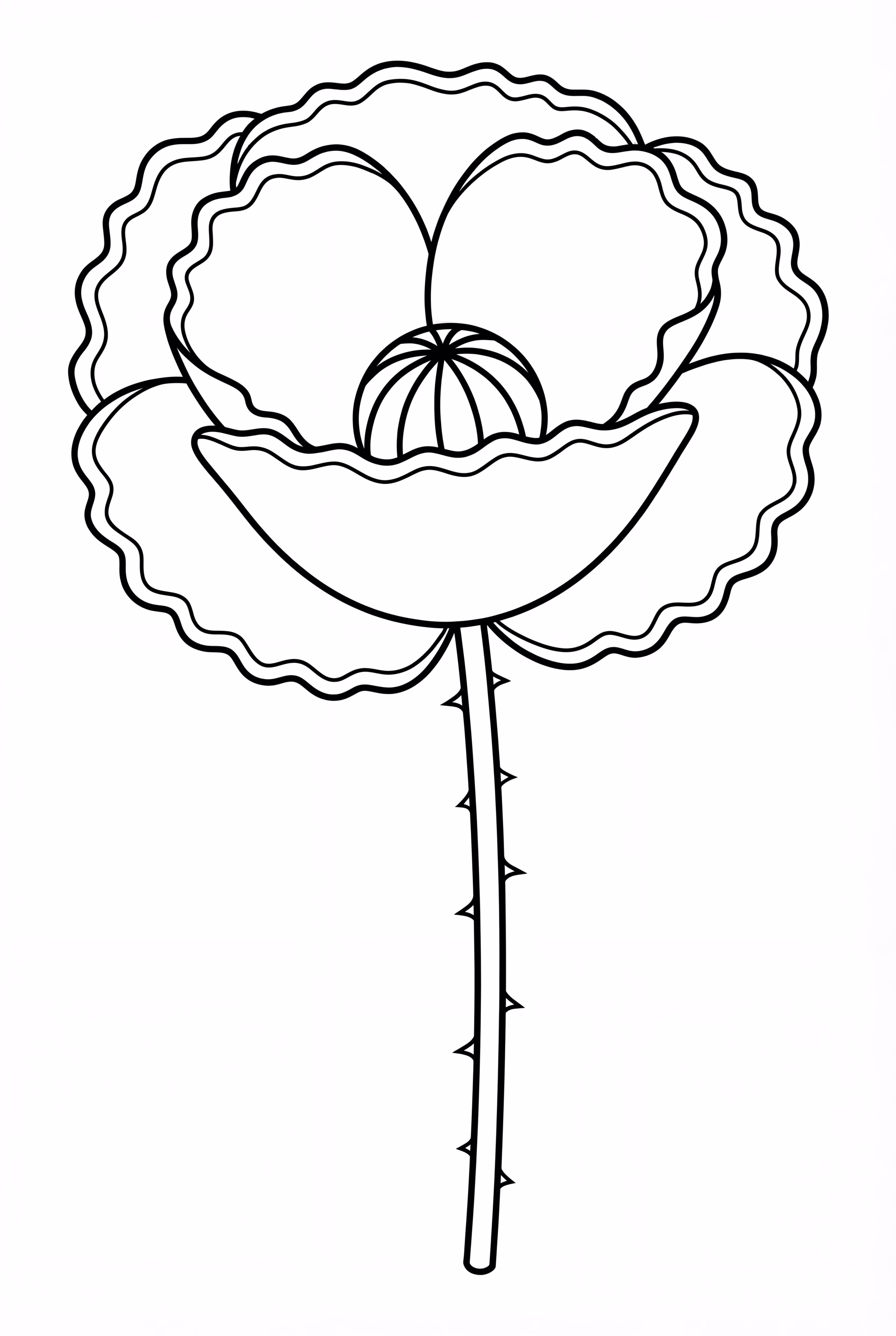 Um Botão de Papoula Florescendo