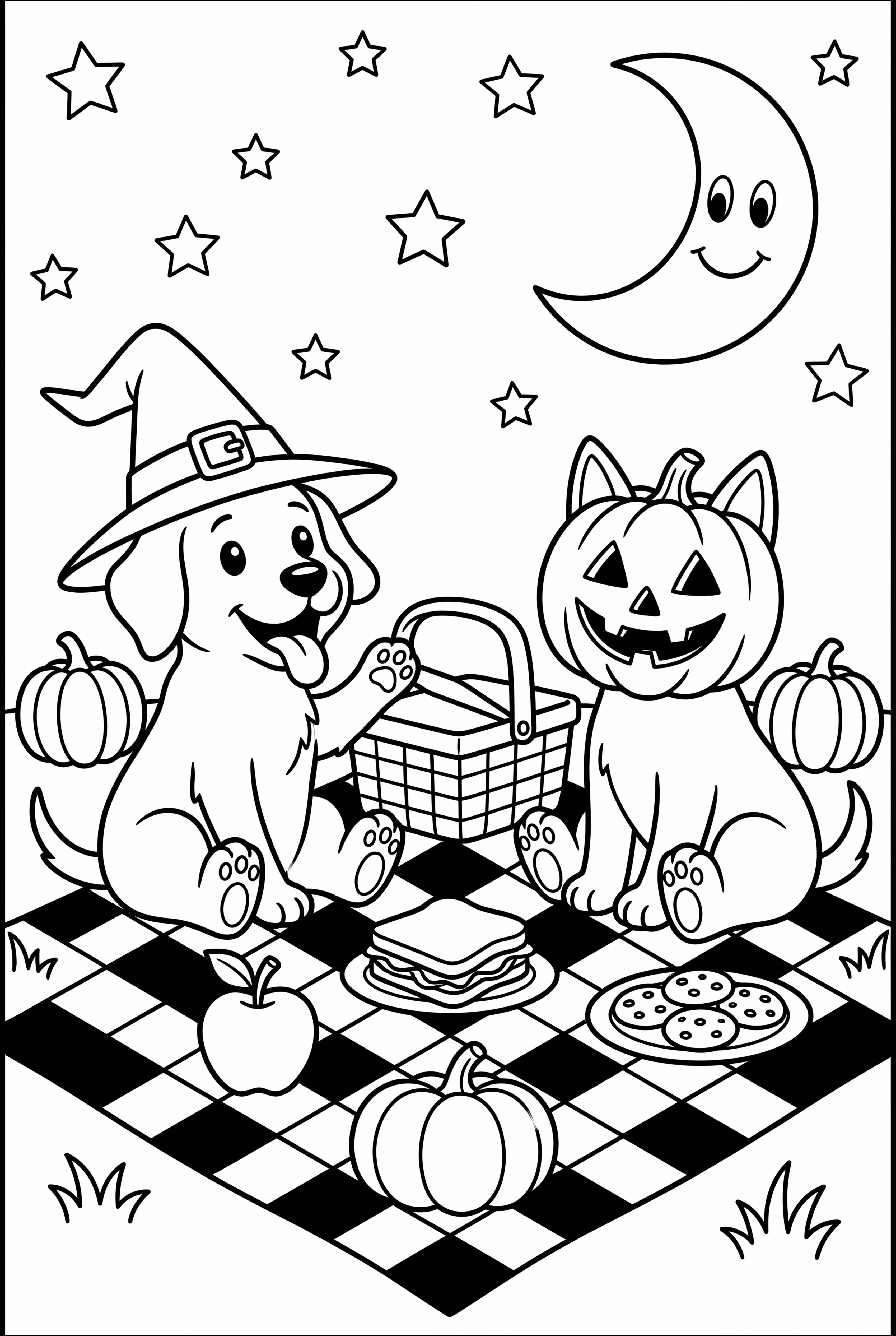 A Bluey Halloween Picnic Under The Stars
