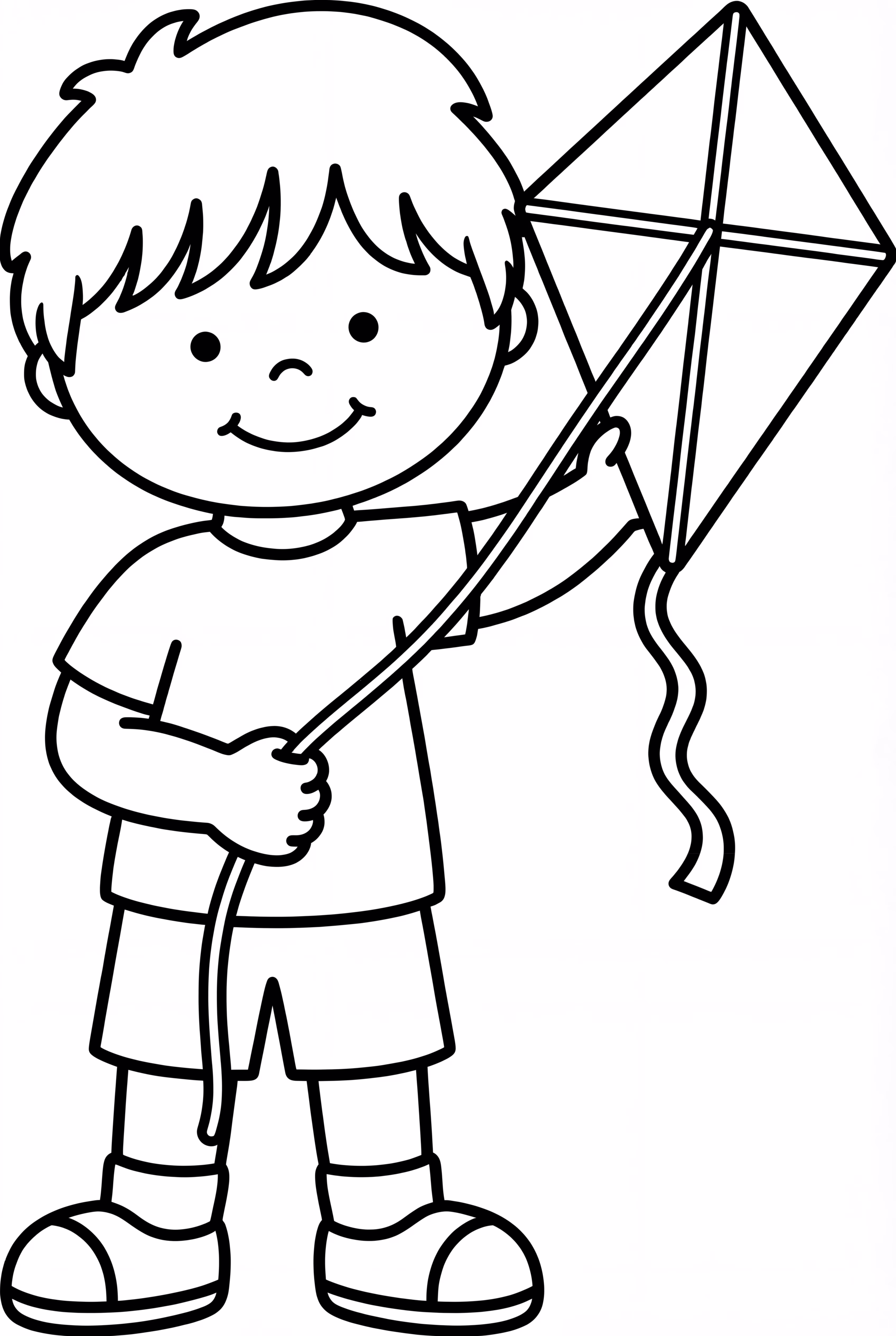 A Boy with a Spring Kite