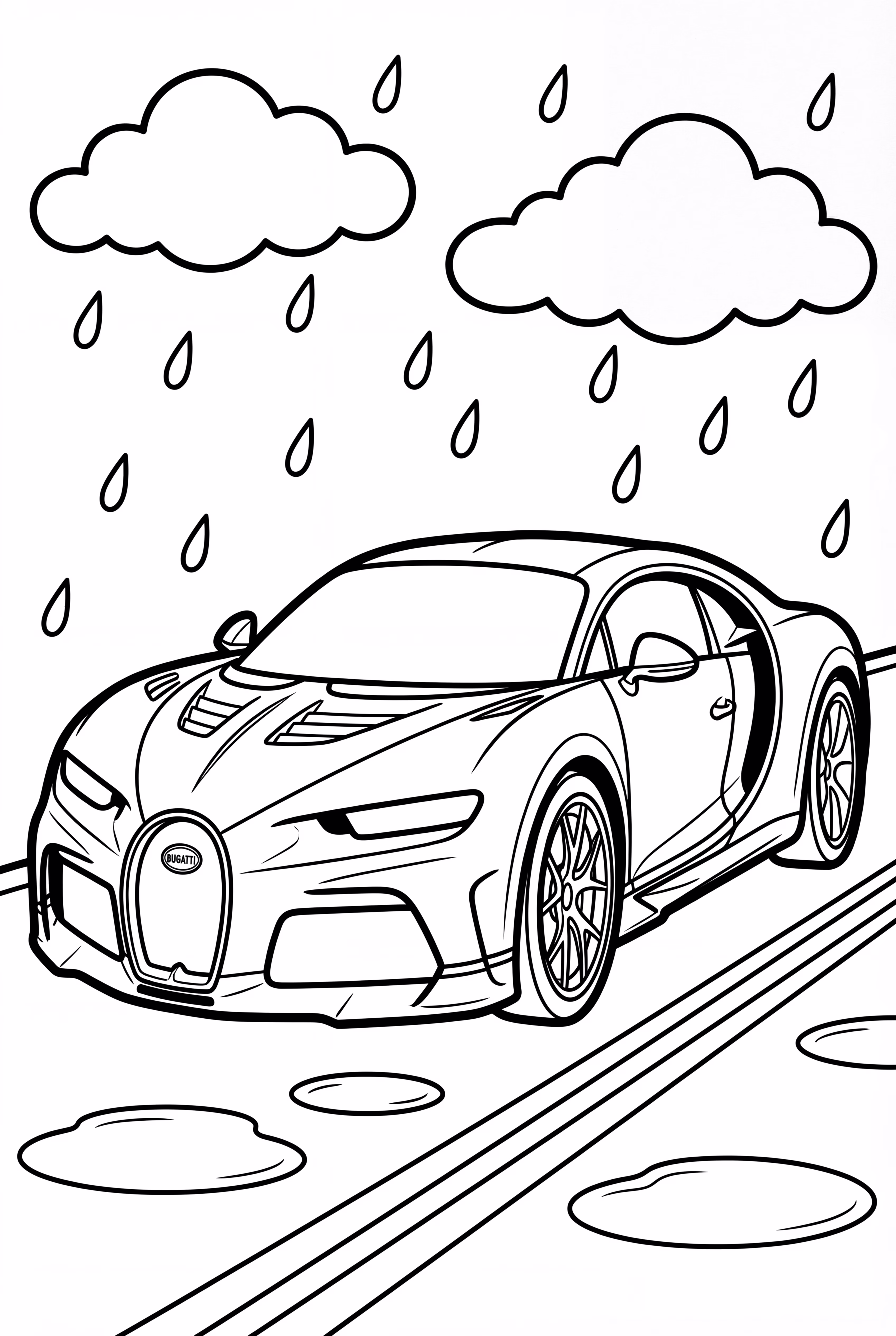A Bugatti In The Rain