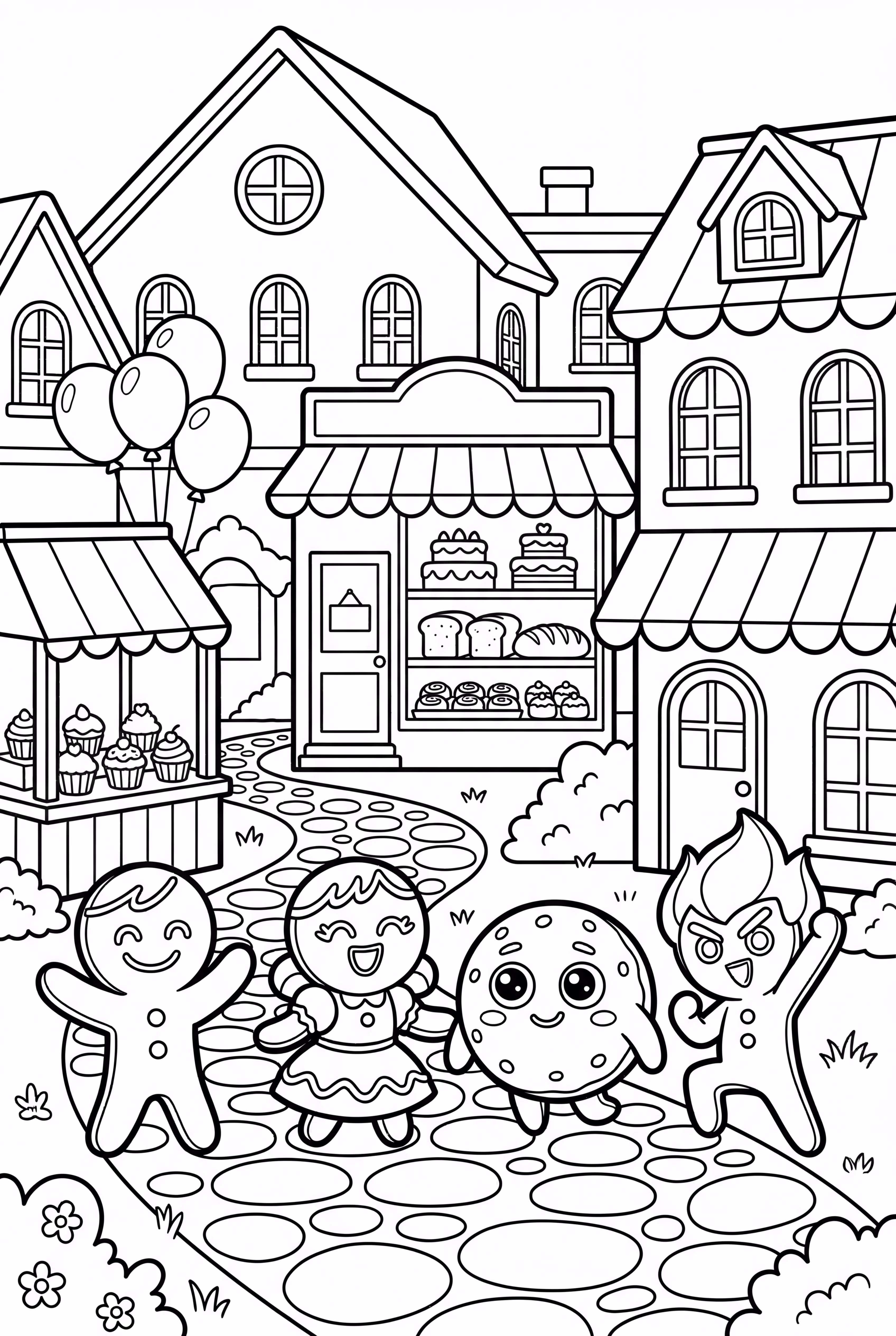 苏打饼干王国里热闹的街道