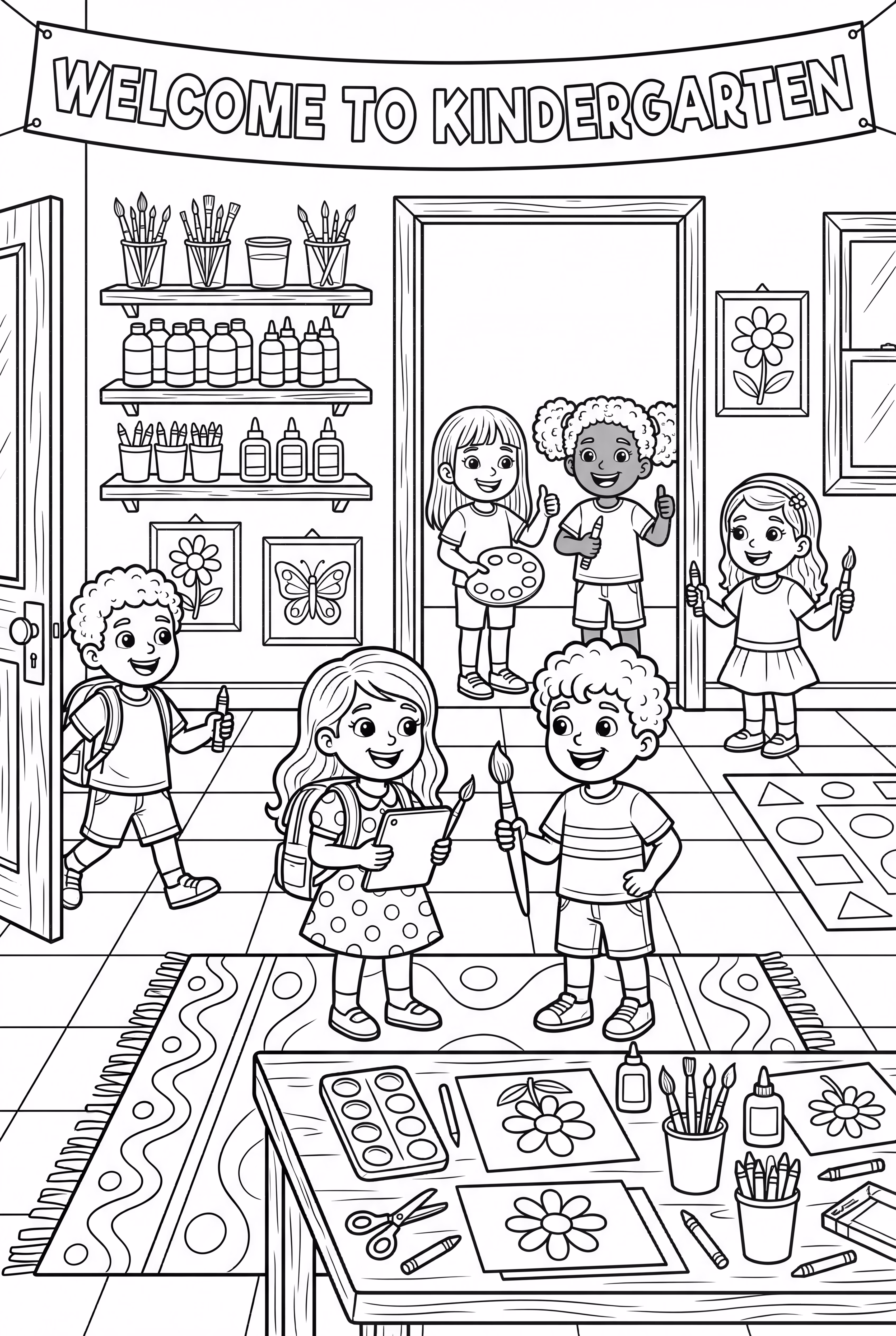 A Busy Welcome To Kindergarten Art Center