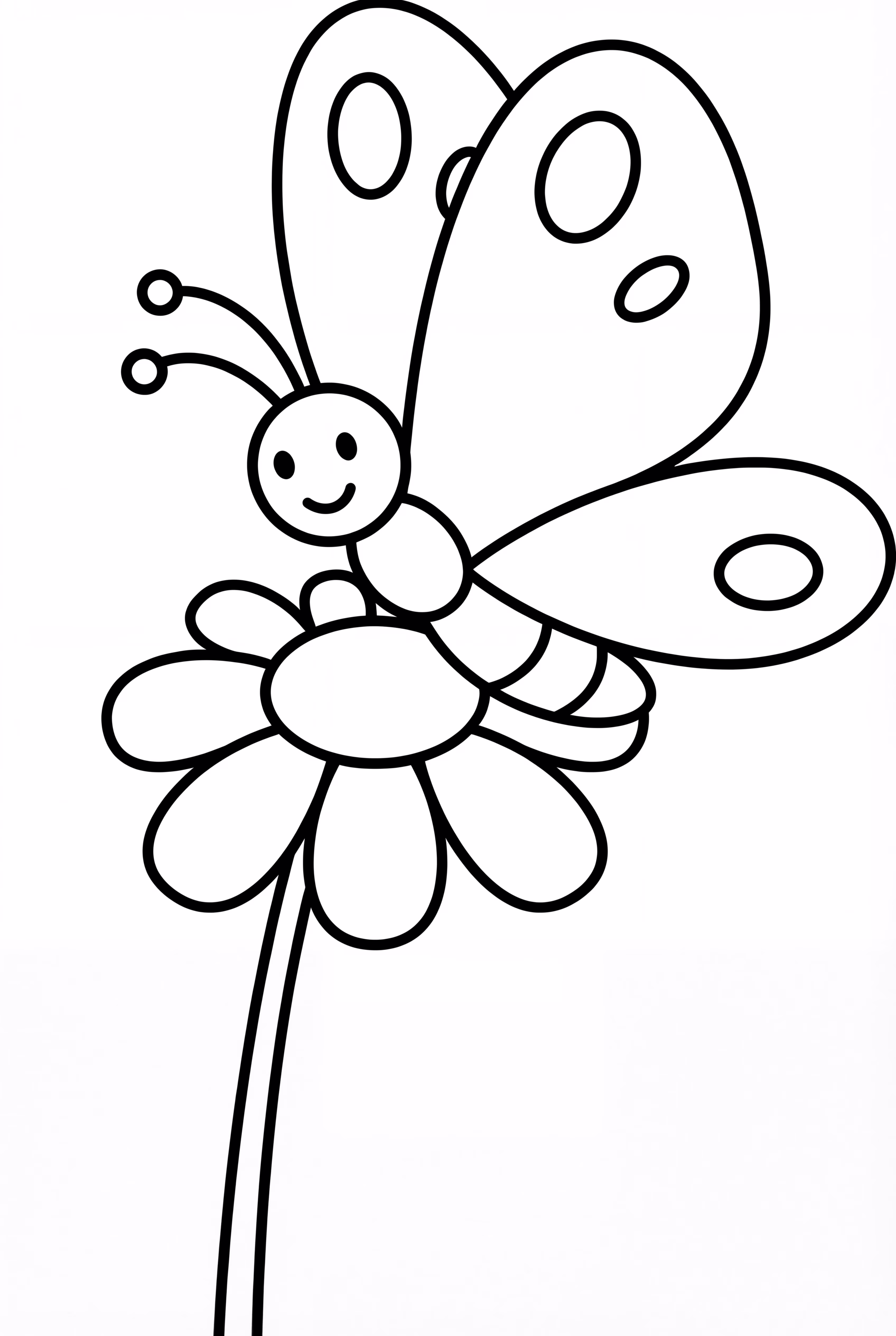 A Butterfly In The Flower Garden