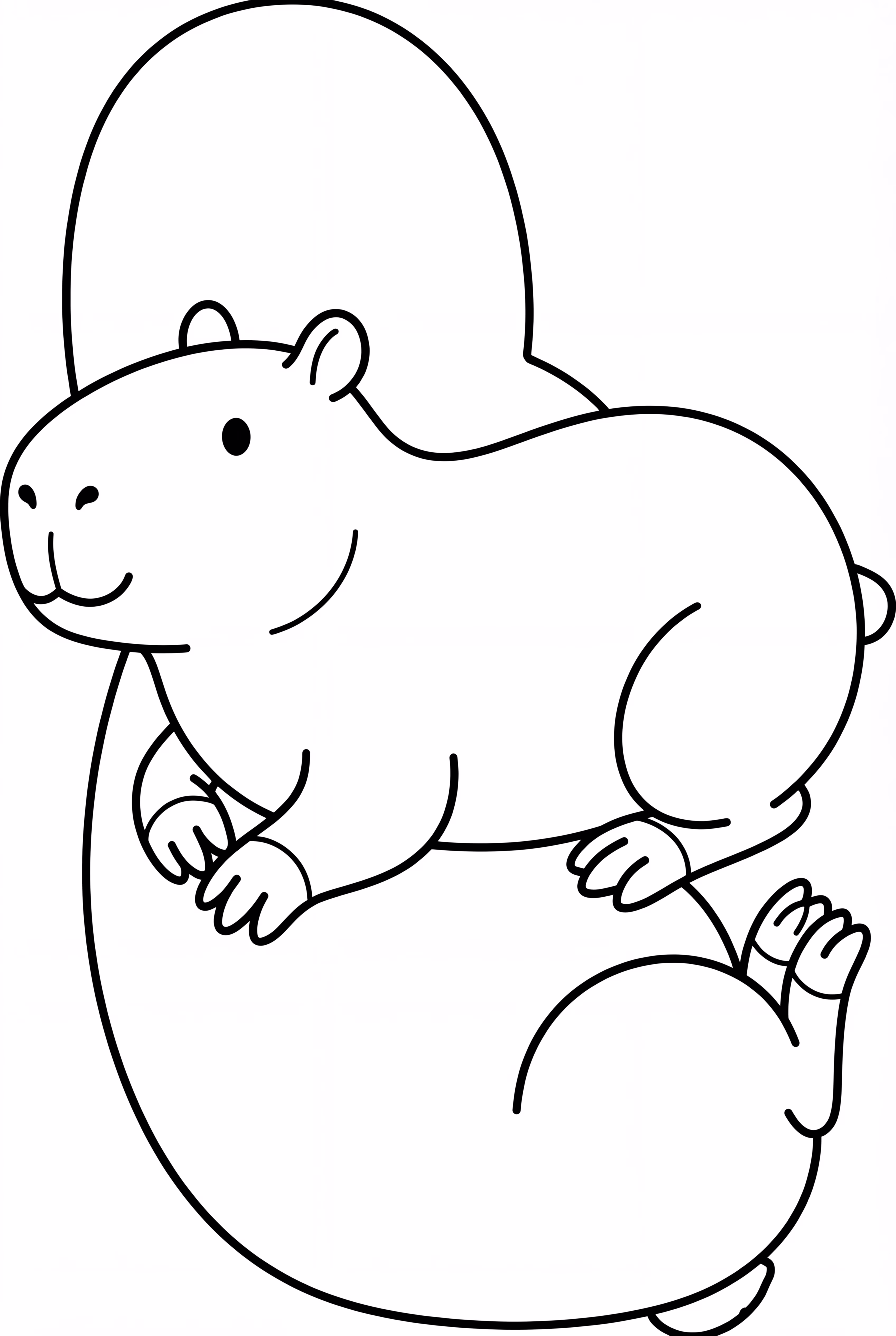 A Capybara Lying In The Sun