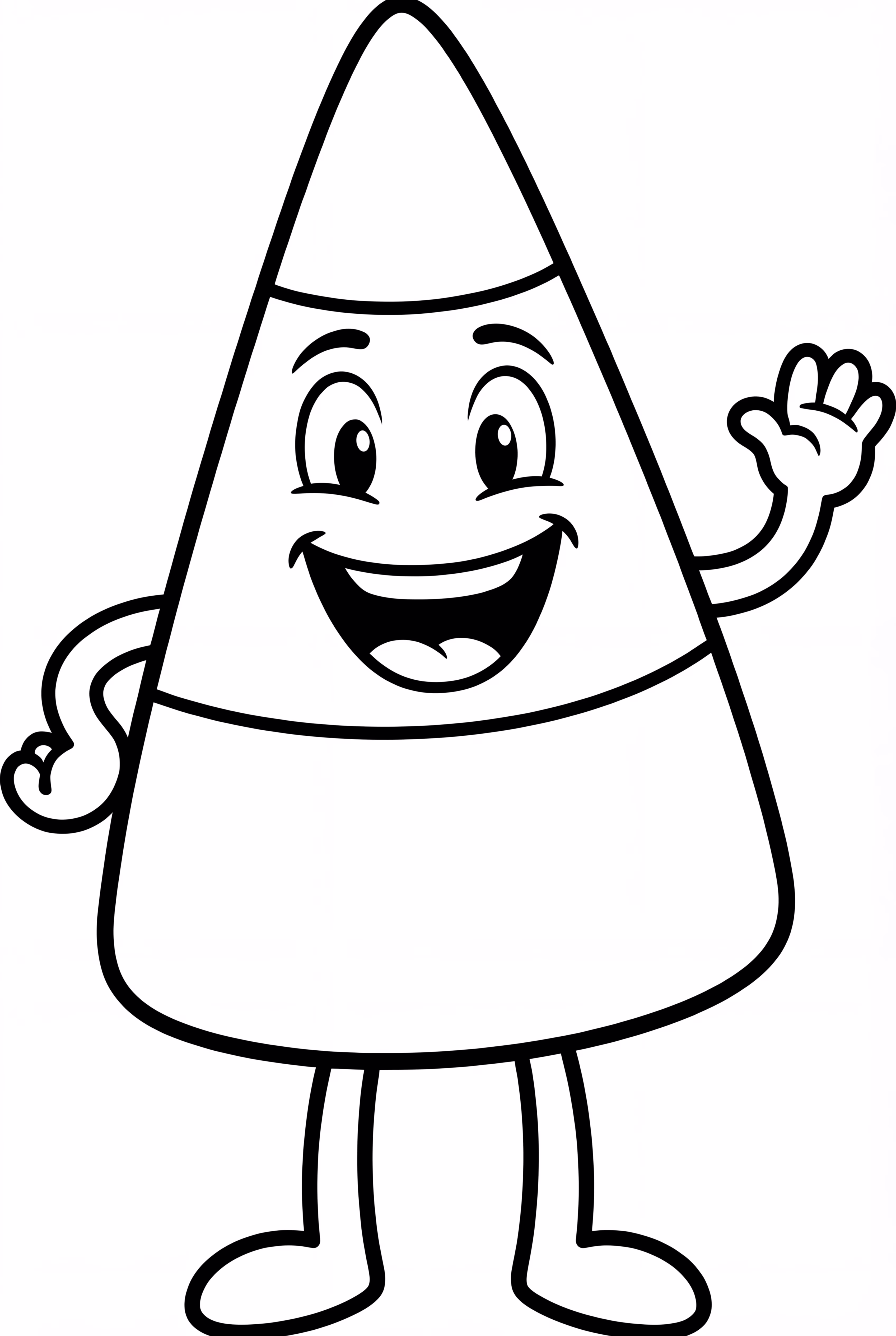 A Cartoon Candy Corn