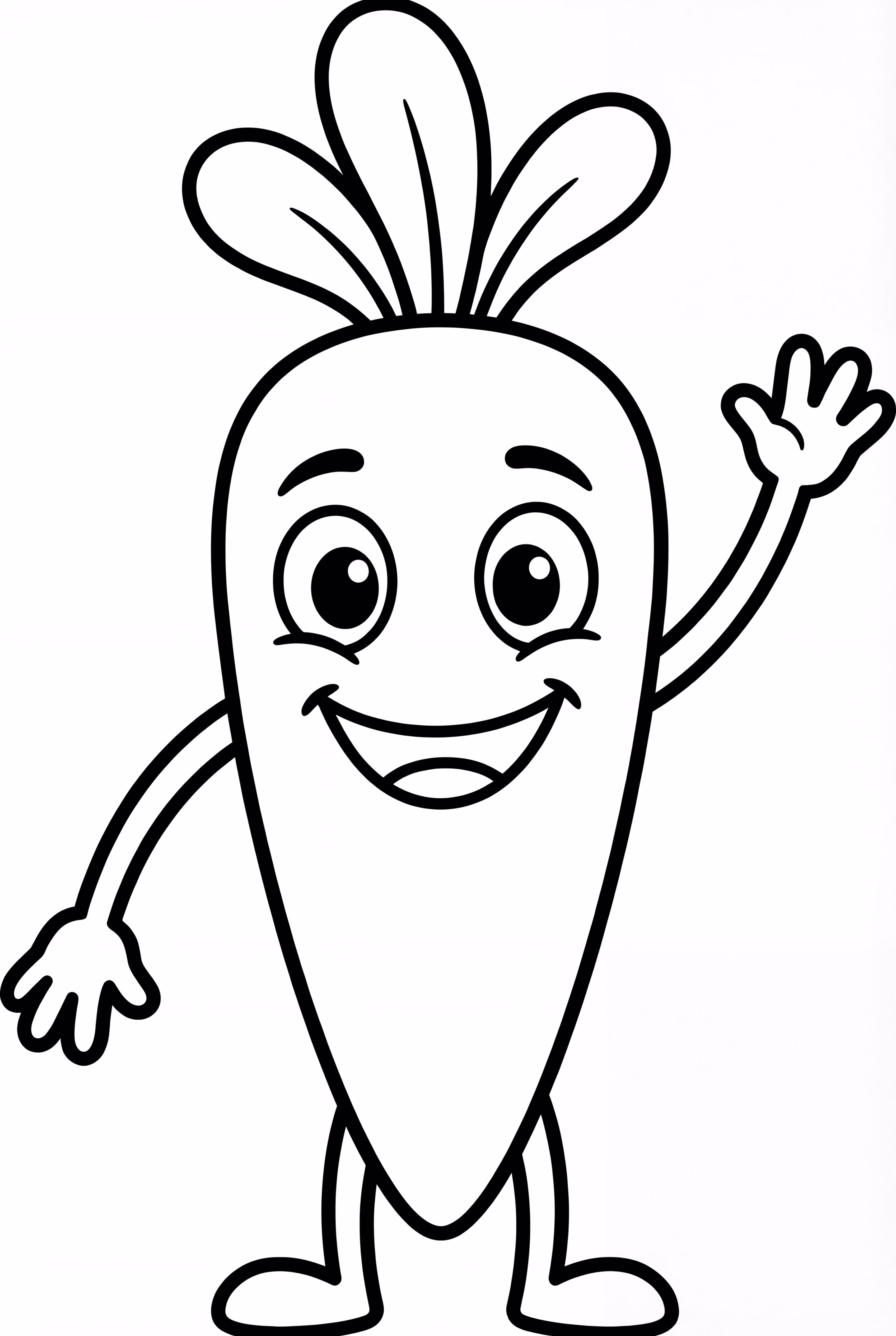 손 흔드는 만화 당근