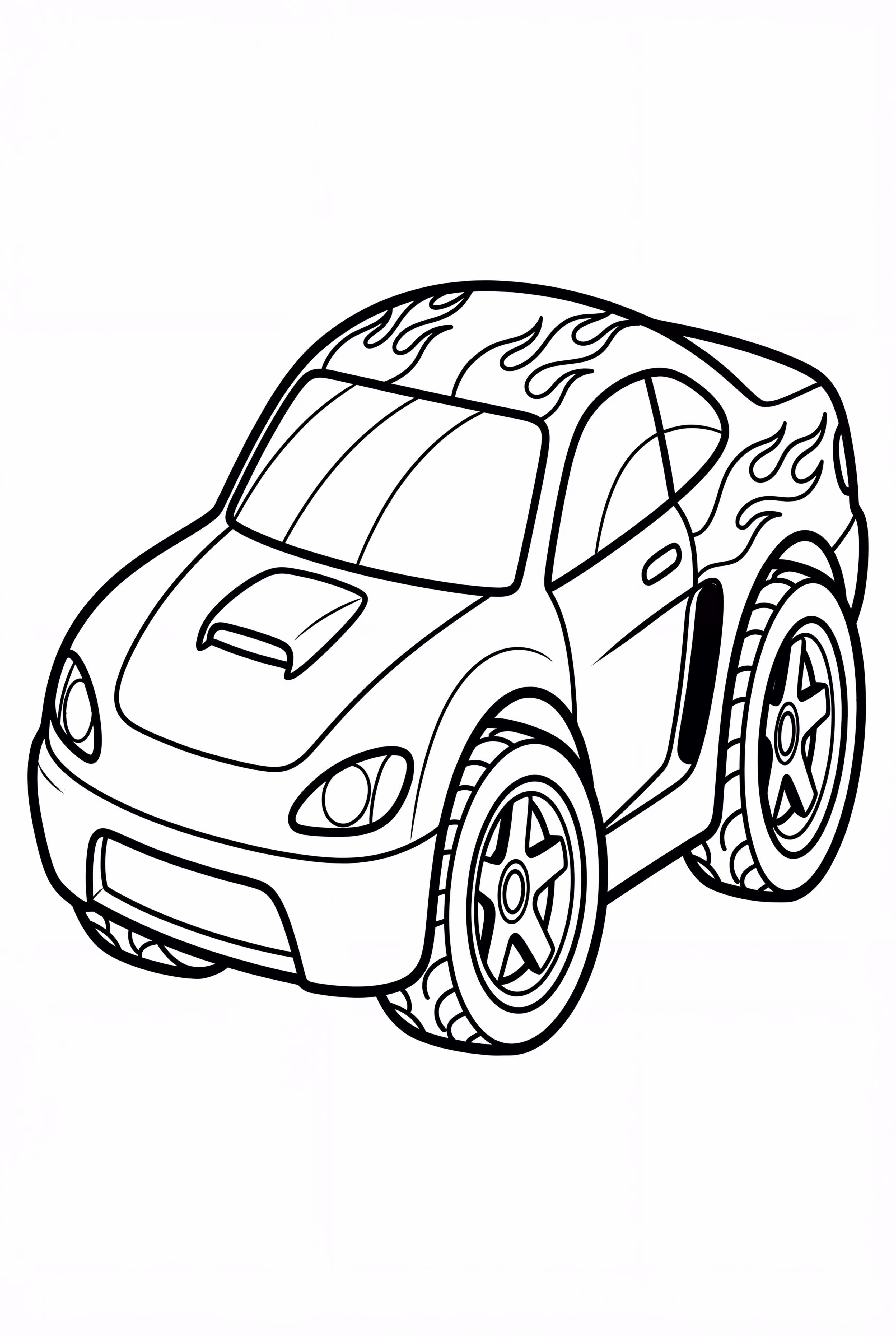 A Cartoon Hot Wheels Car