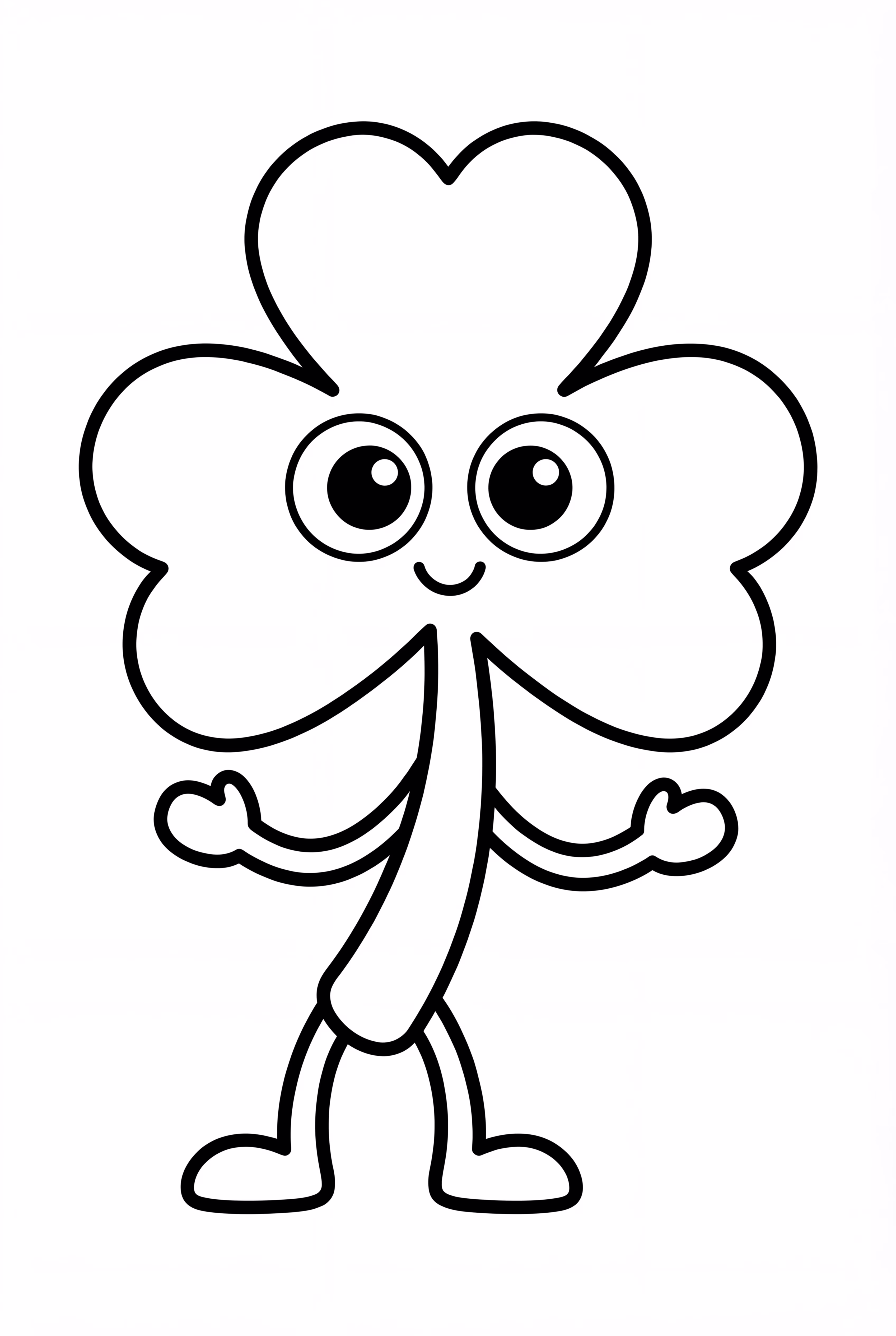 A Cartoon Shamrock Character