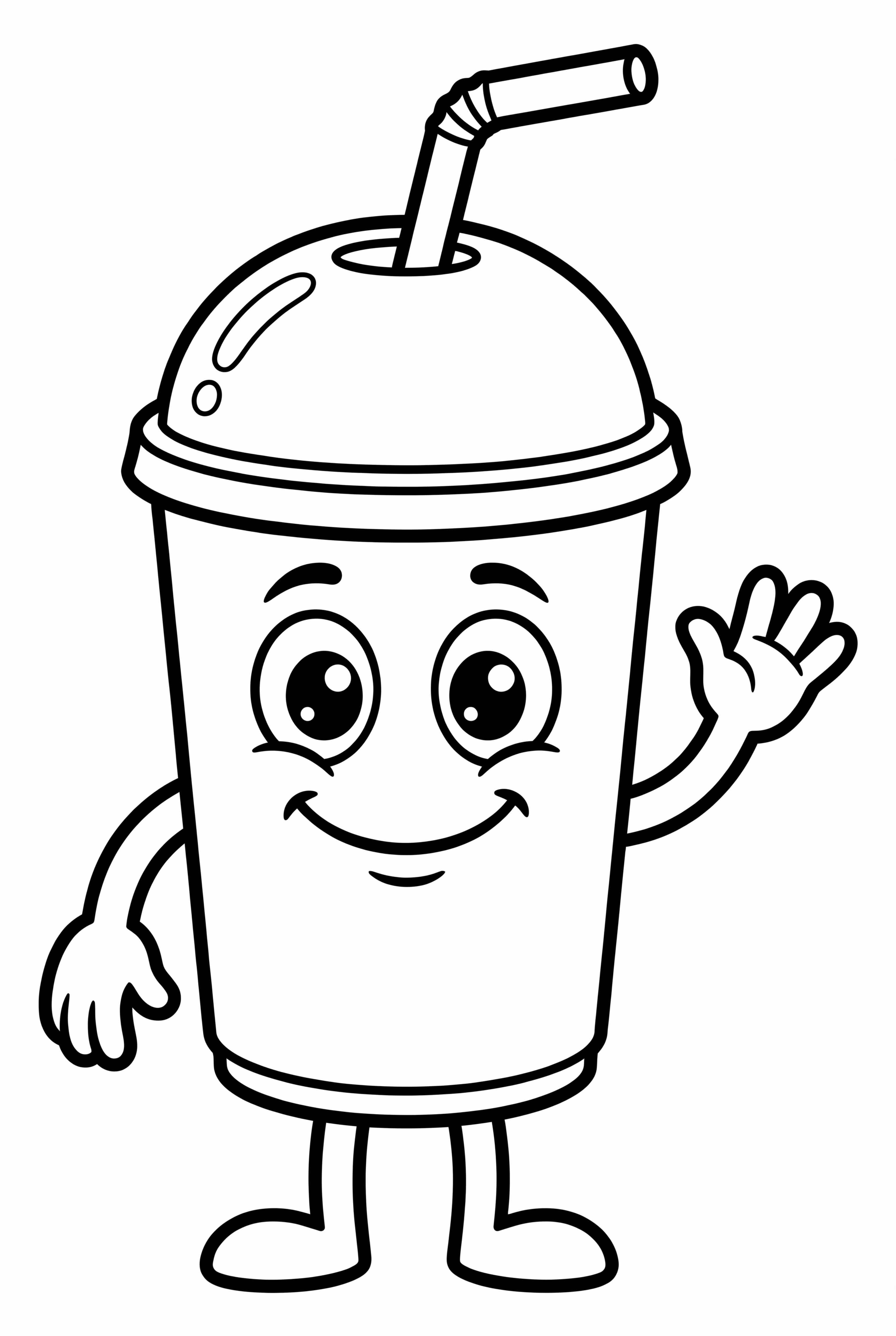 A Cartoon Soda Pop Character