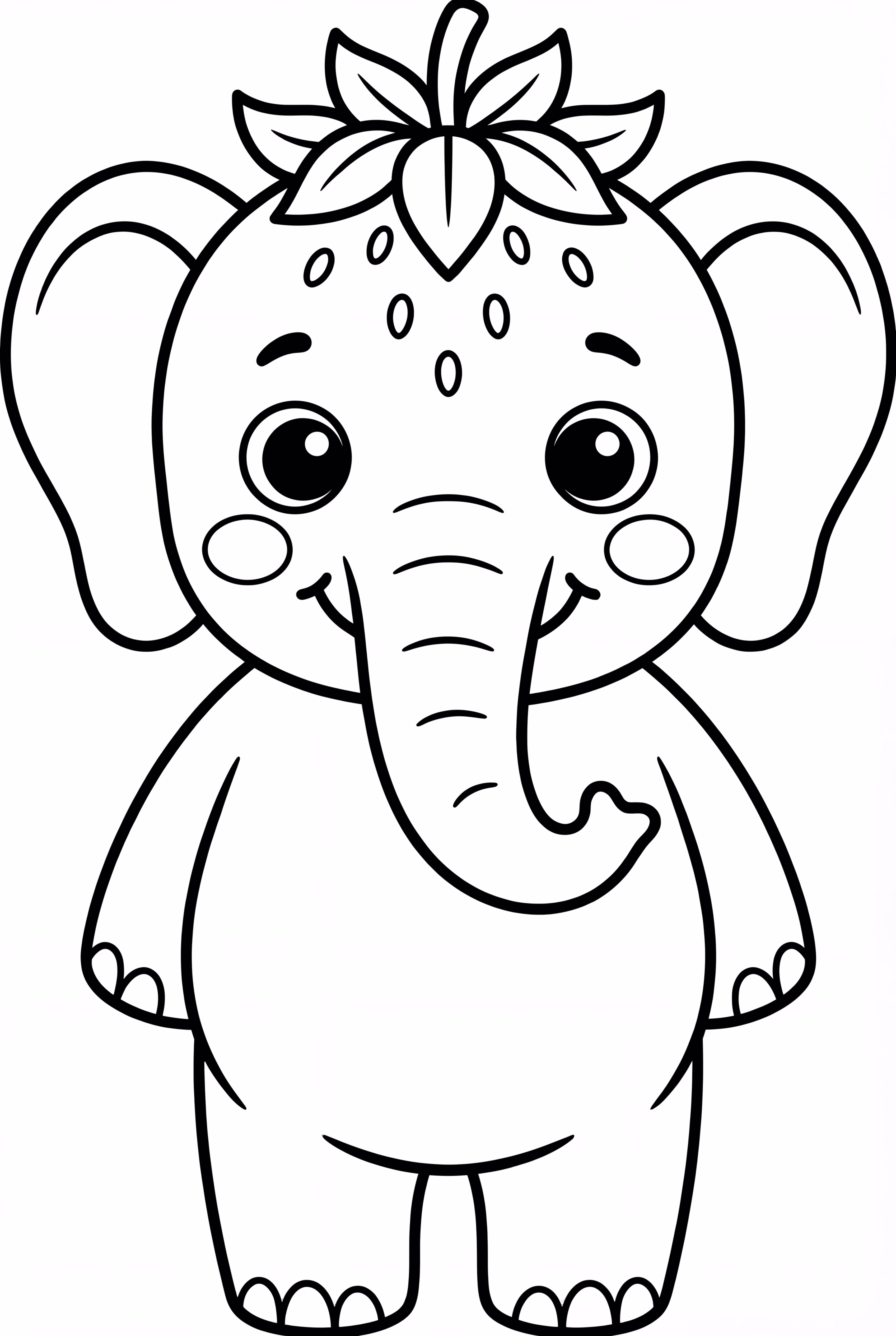 A Cartoon Strawberry Elephant