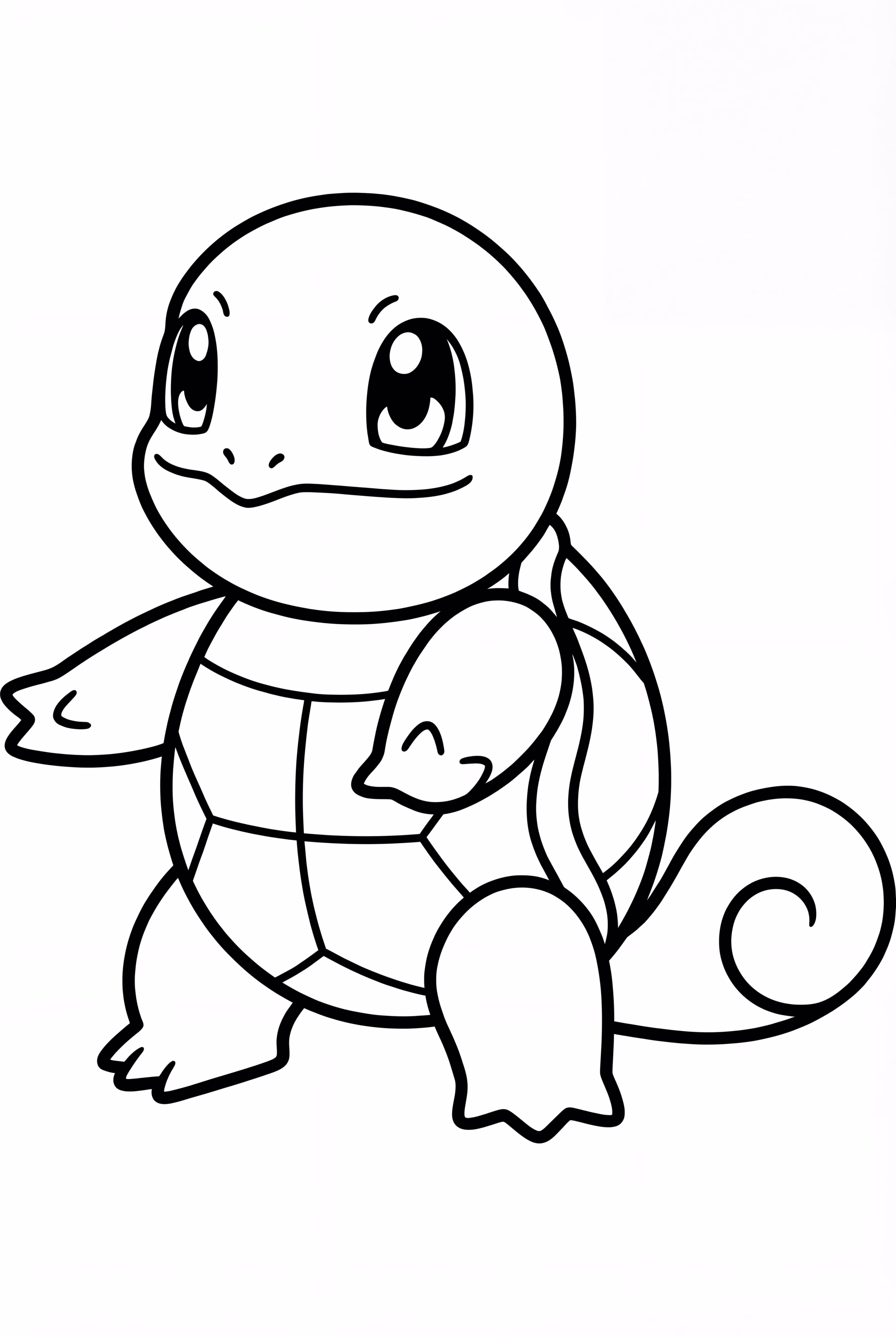 만화 스타일 꼬부기