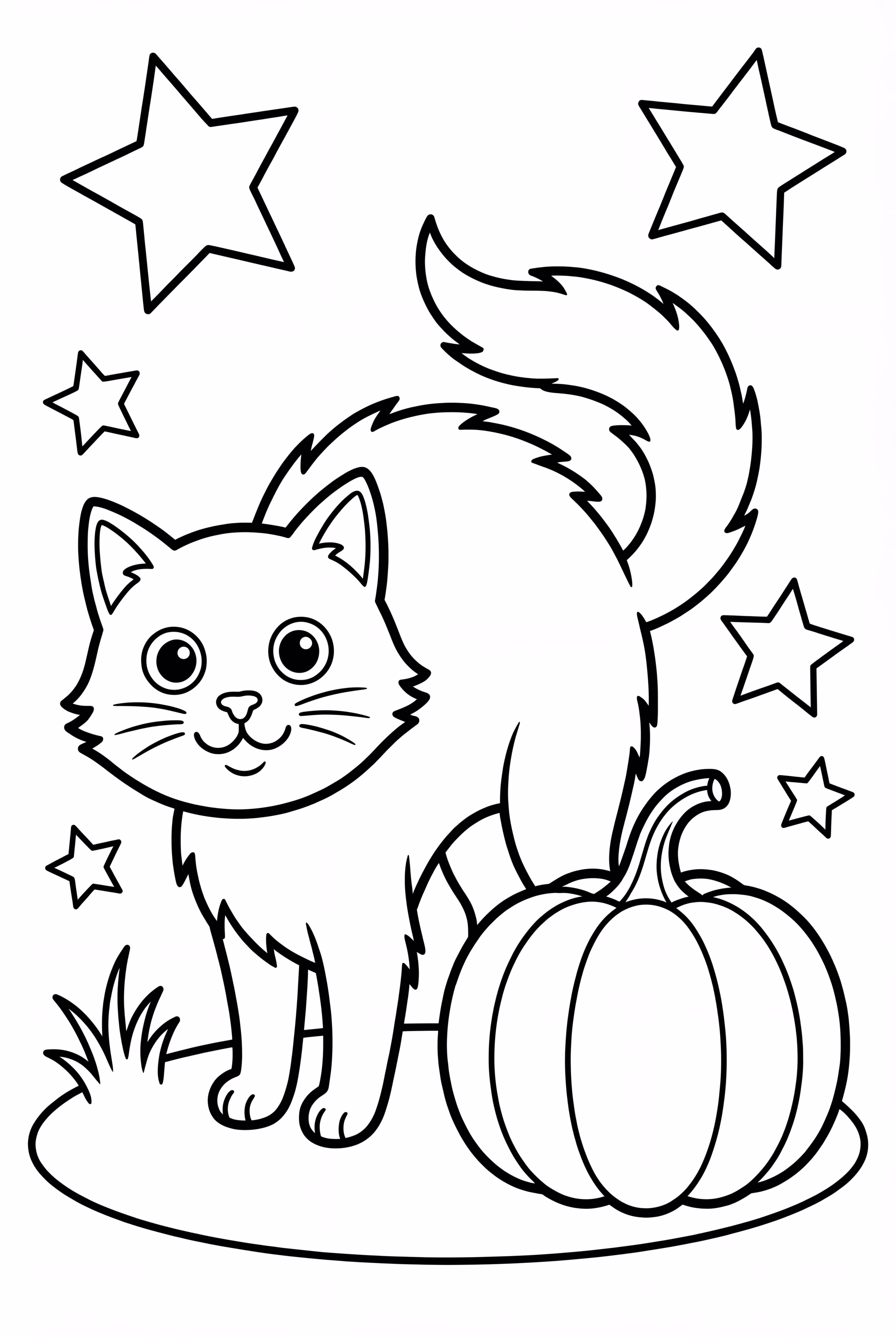 2025年万圣节拱背的猫