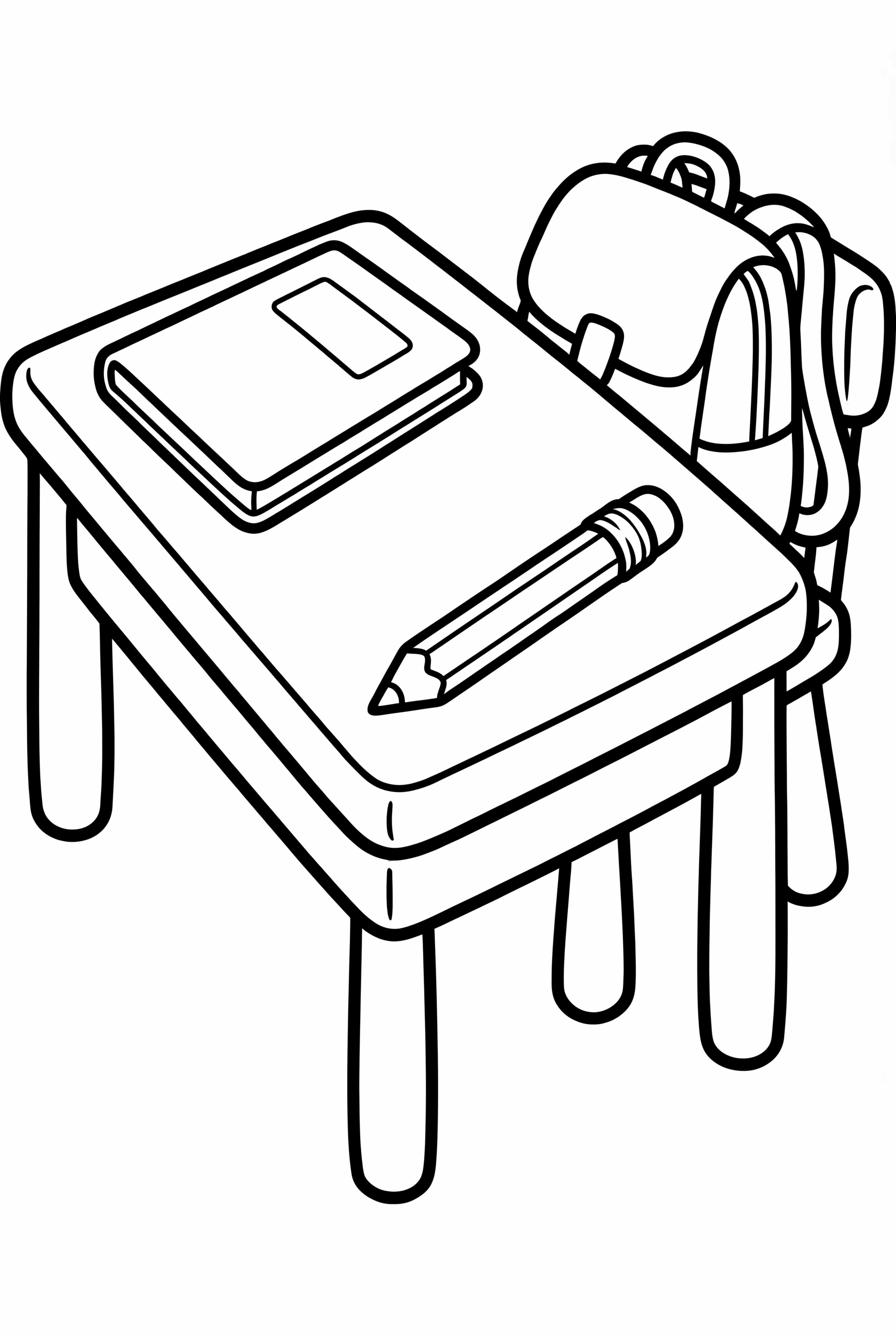 A Child's Simple Desk Back To School