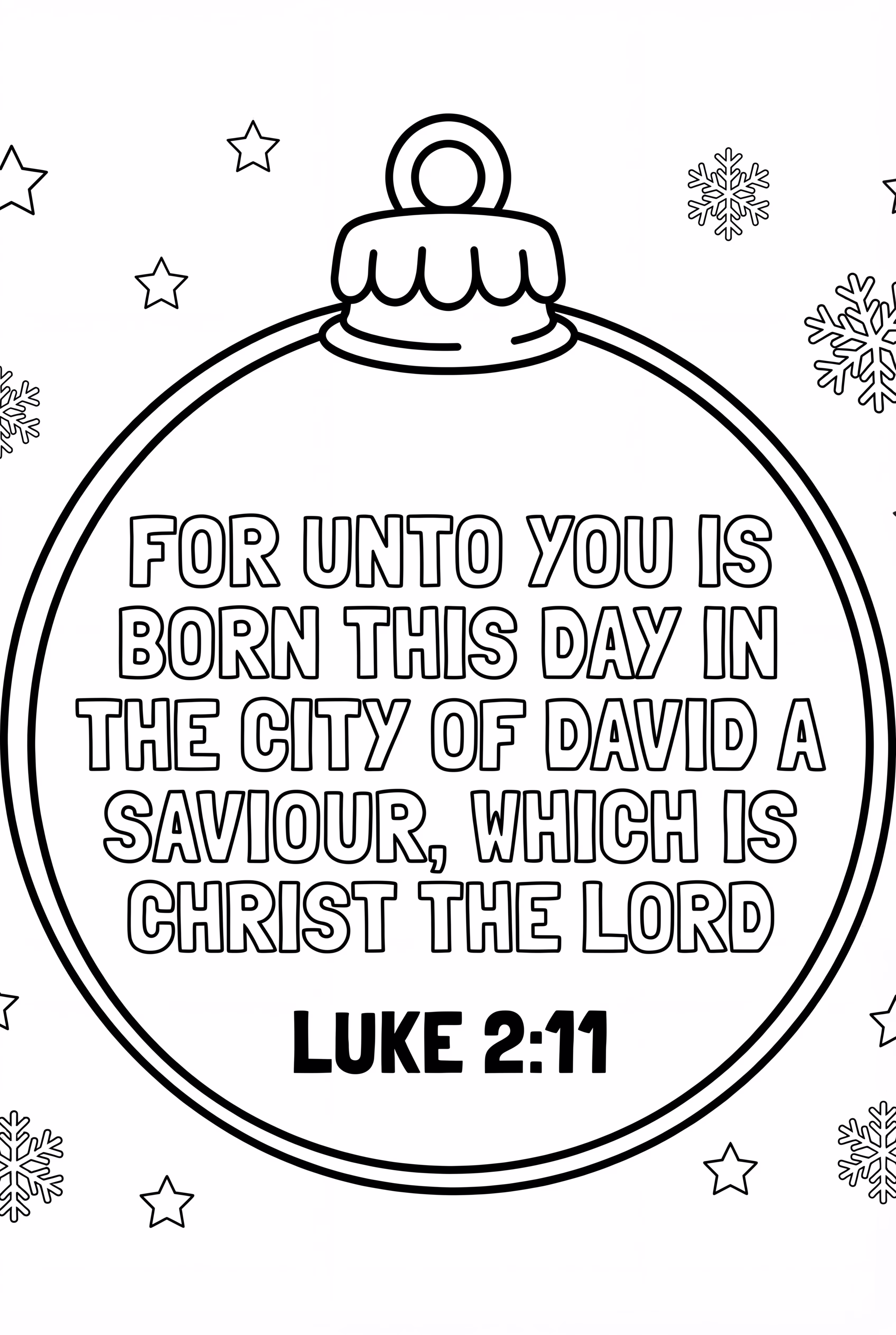 A Christmas Bible Verse Inside An Ornament