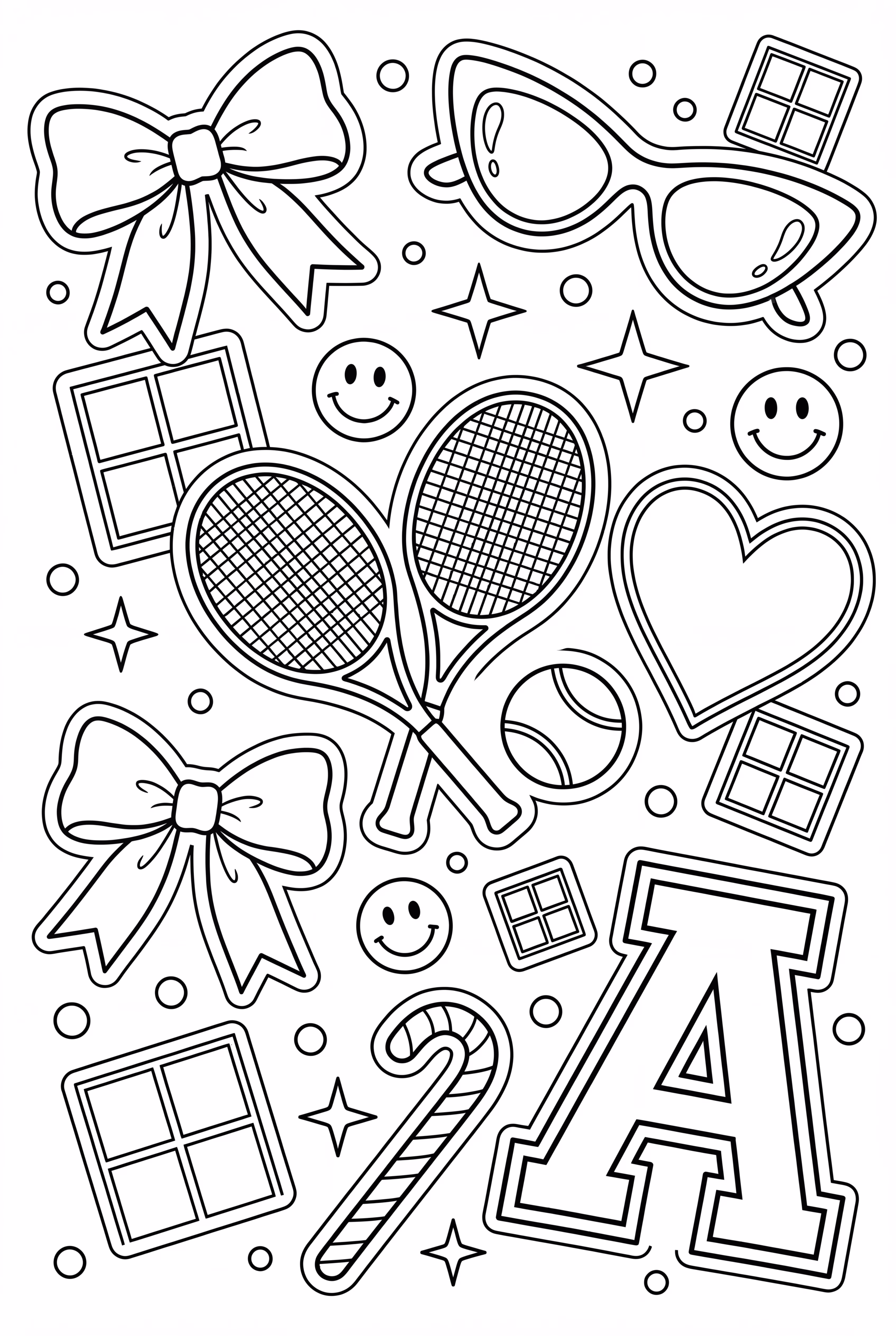 A Collage of Preppy Stickers