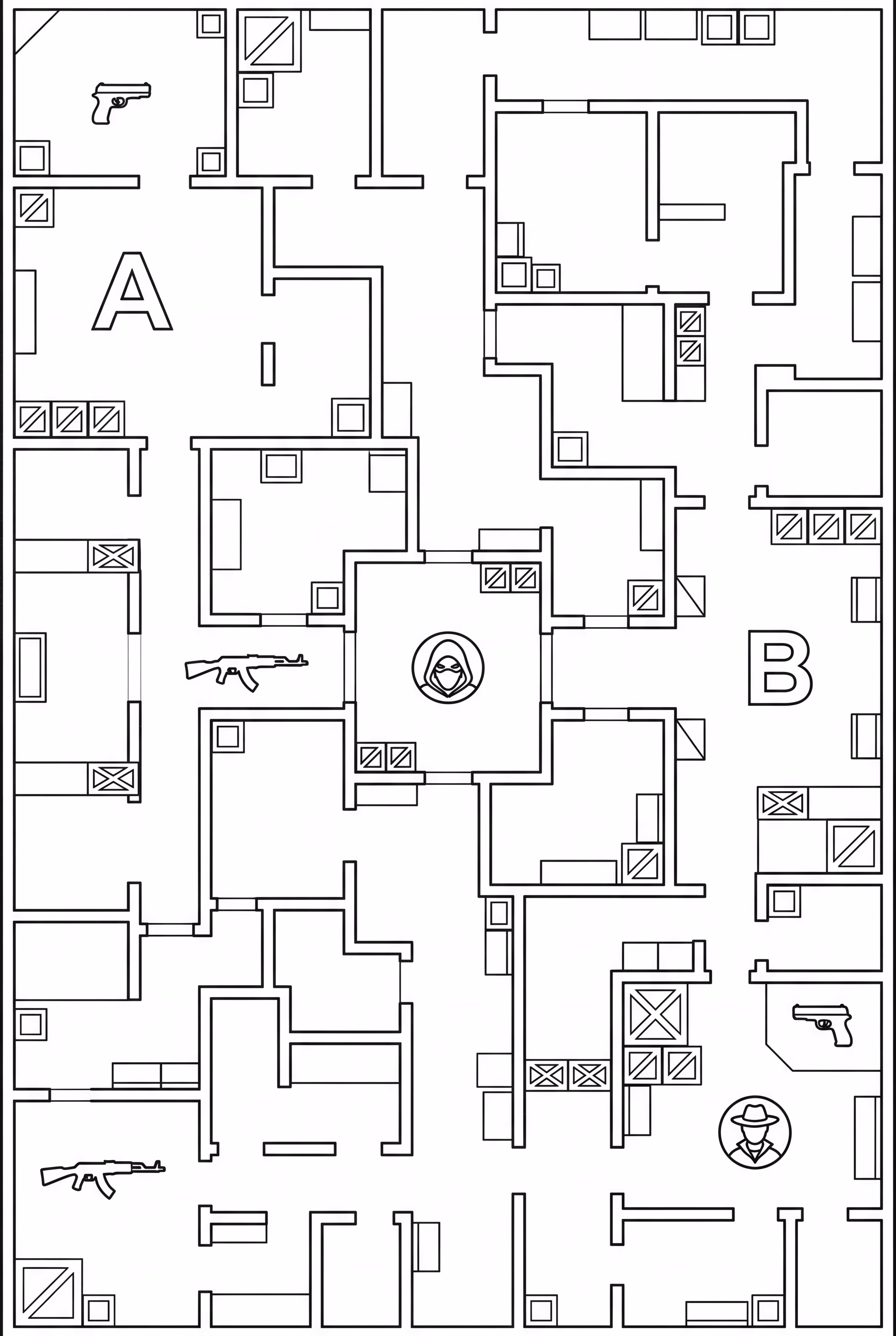Une Vue Complexe de la Carte Valorant