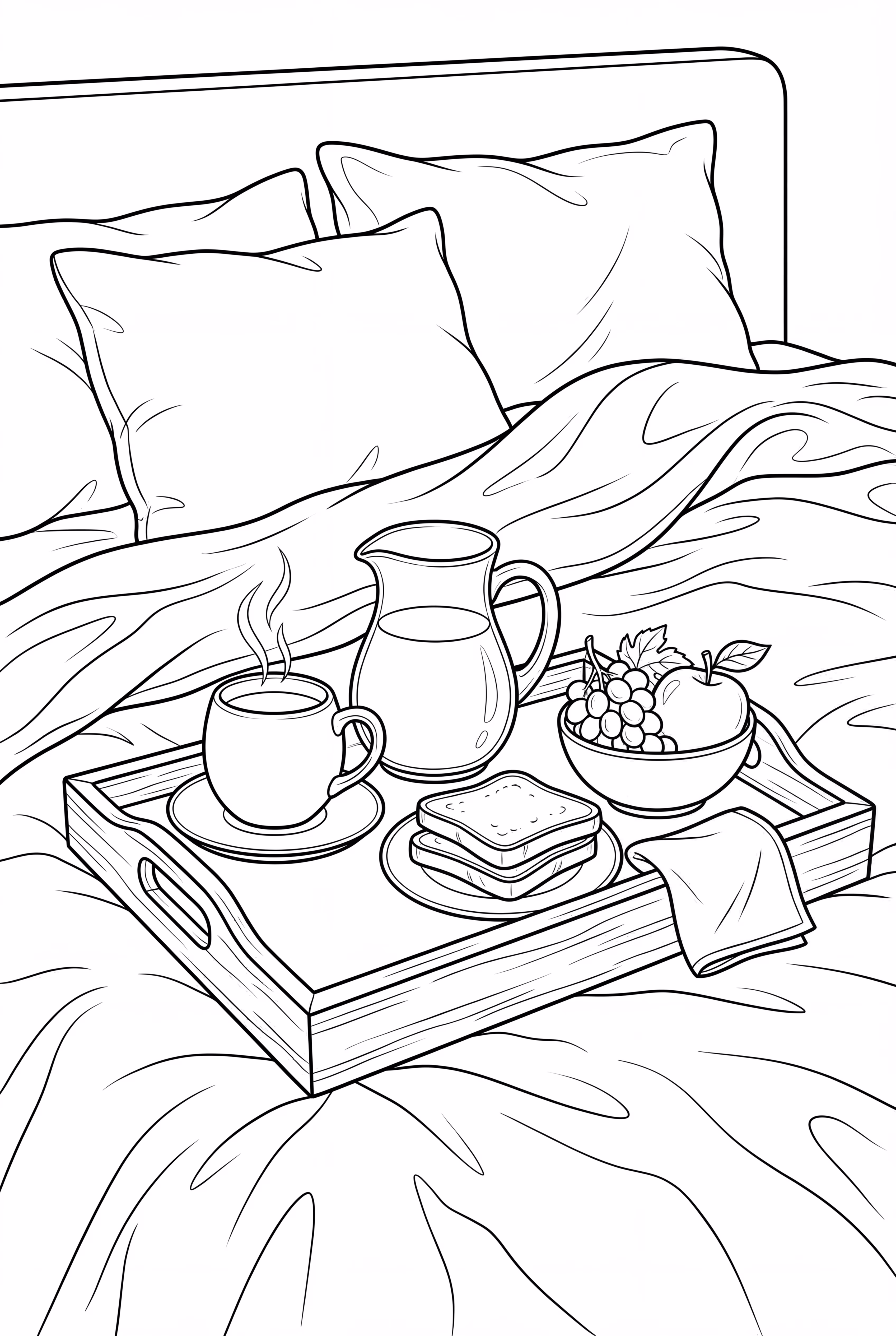 A Cozy Breakfast In Bed Tray