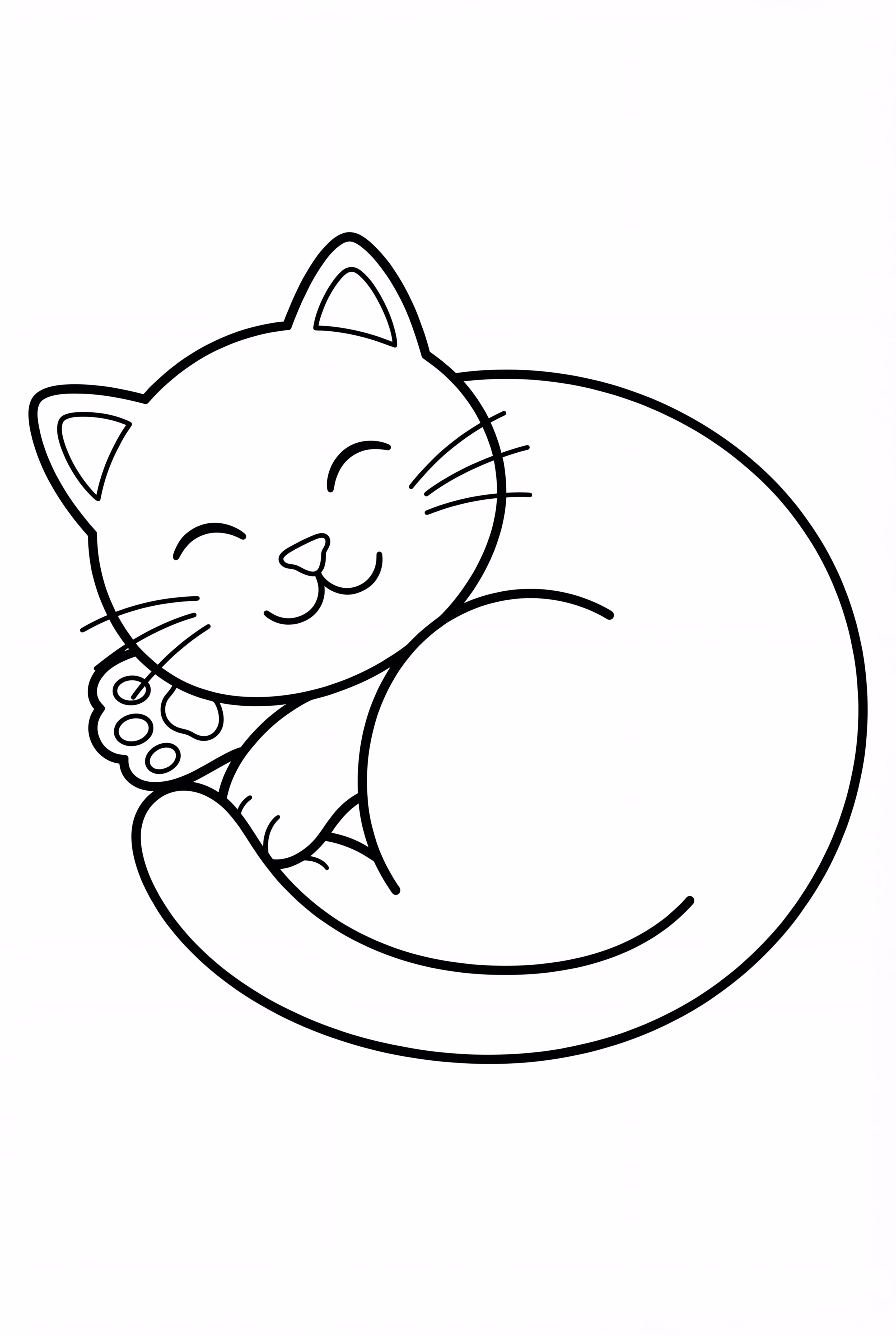 A Cozy Cat Sleeping By The Fire