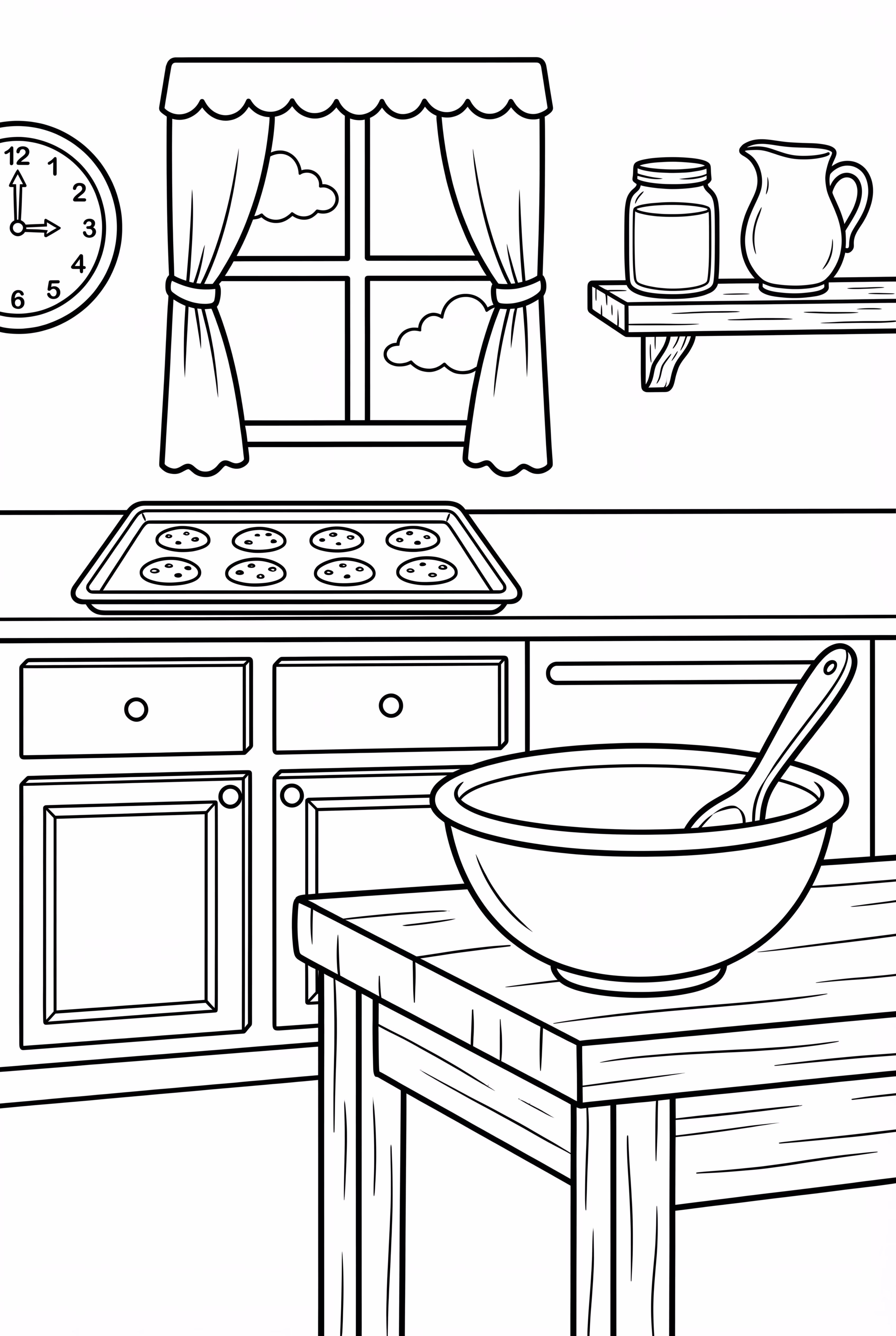 A Cozy Kitchen With Baking Cookies