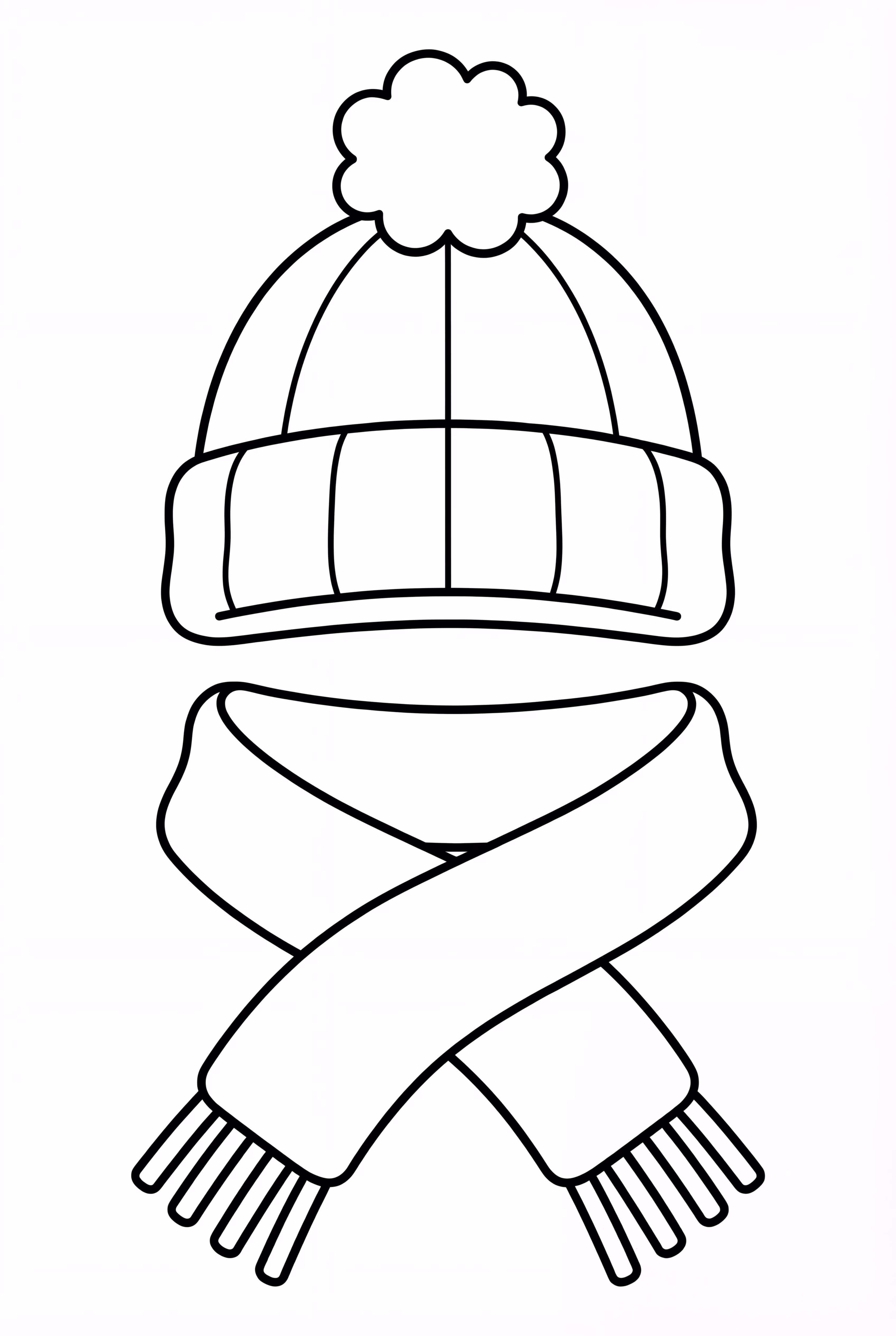 A Cozy Knitted Hat And Scarf