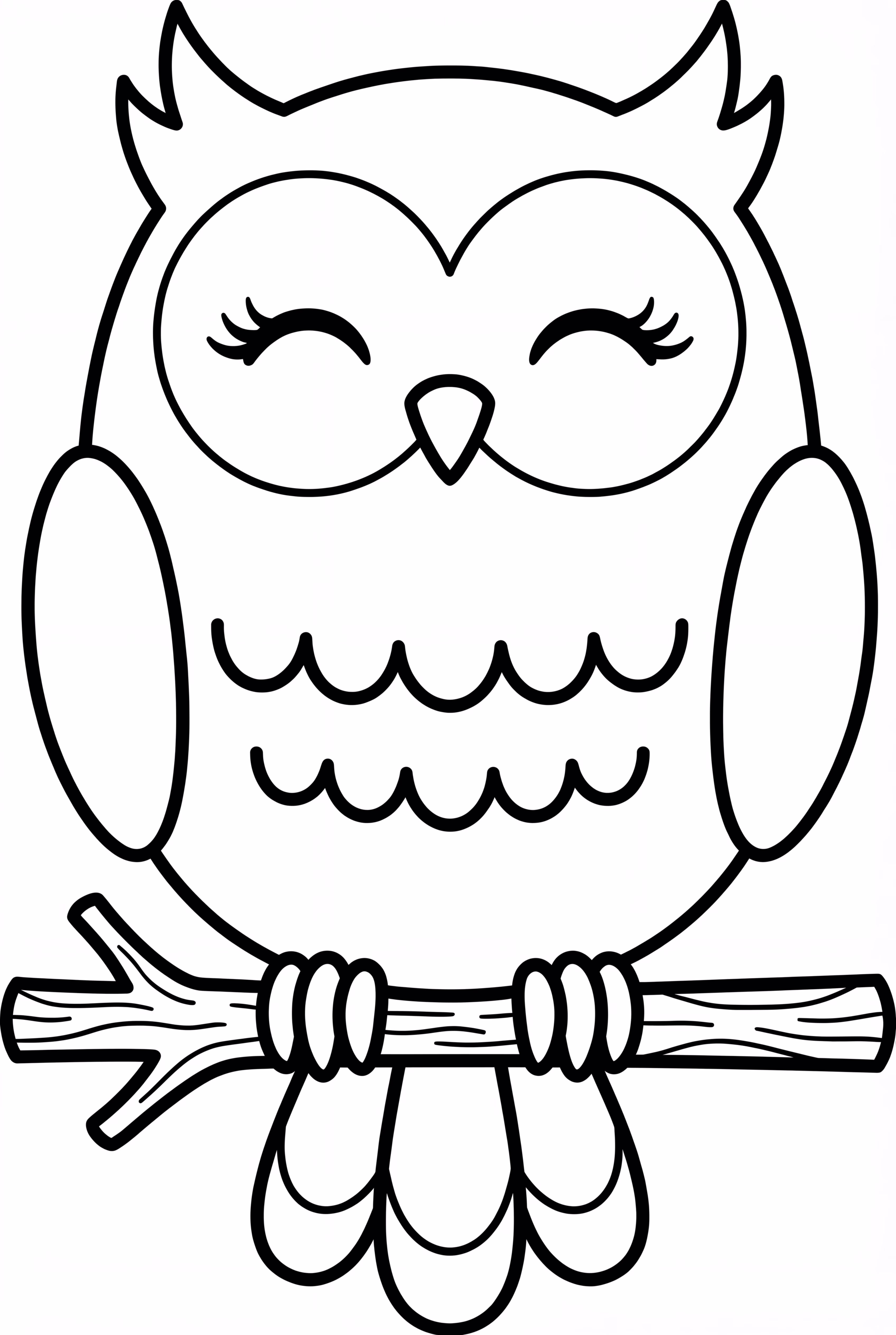 A Cozy Owl On A Branch