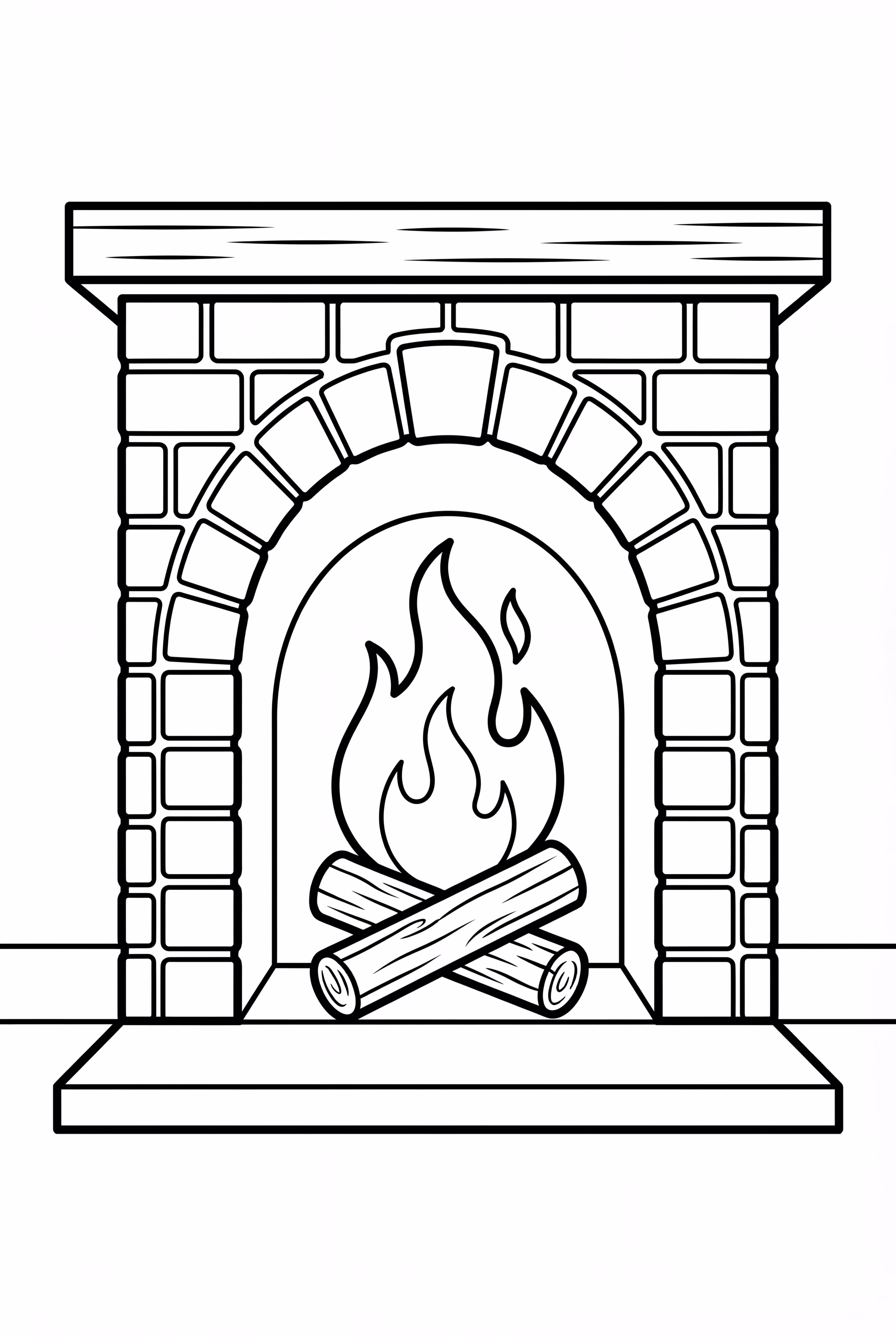 A Cozy Winter Fireplace