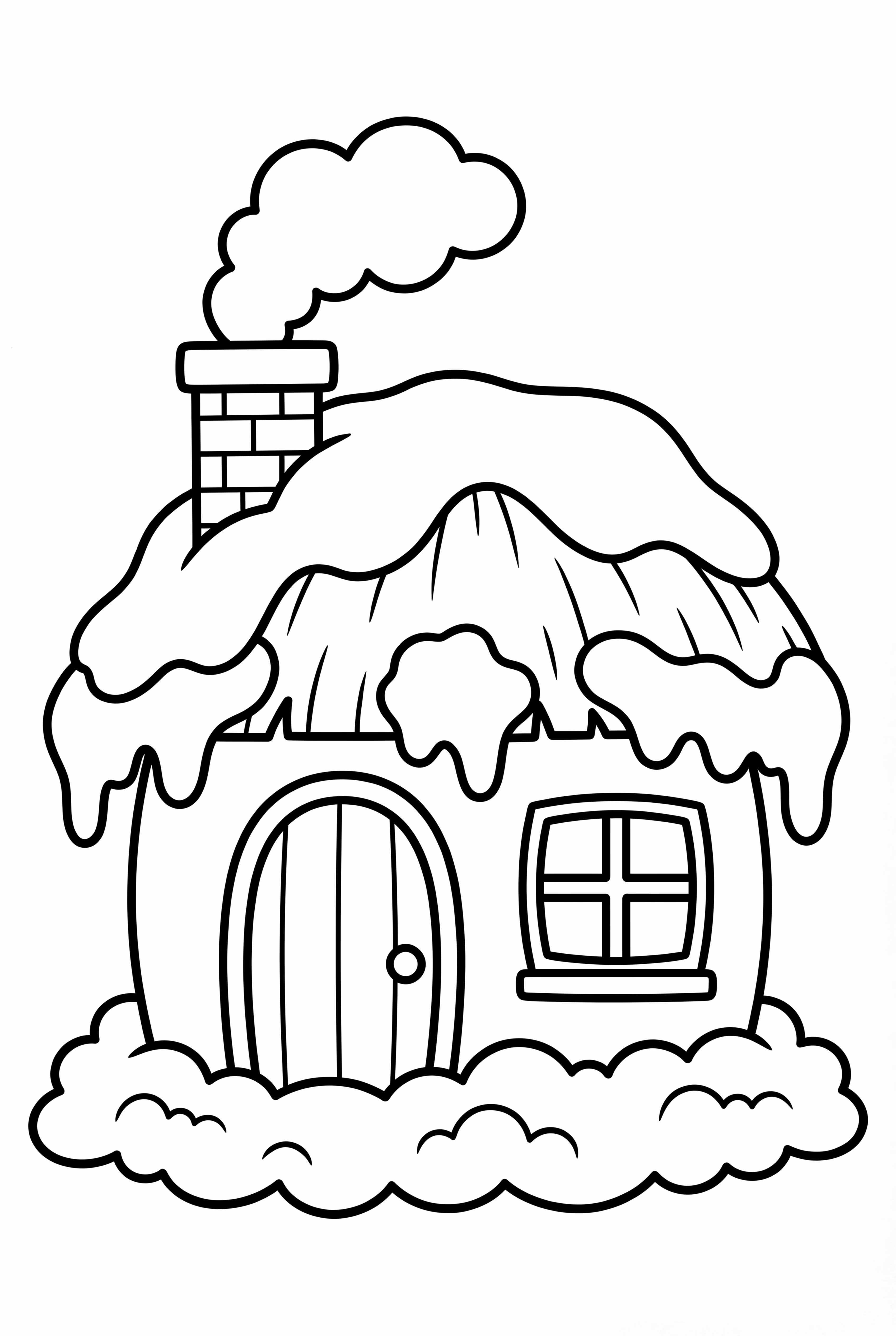 温馨的冬日小屋