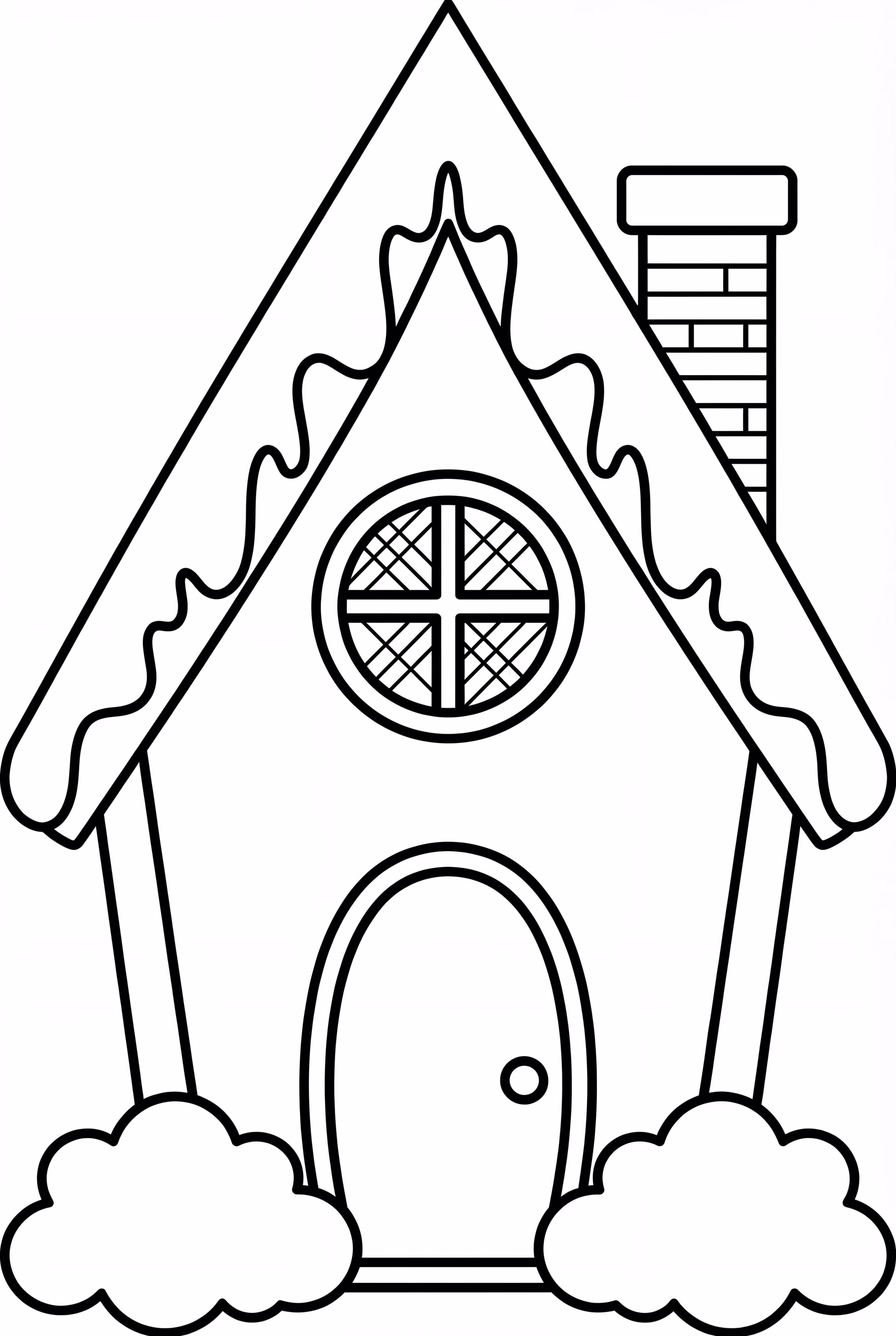 A Cute Gingerbread House