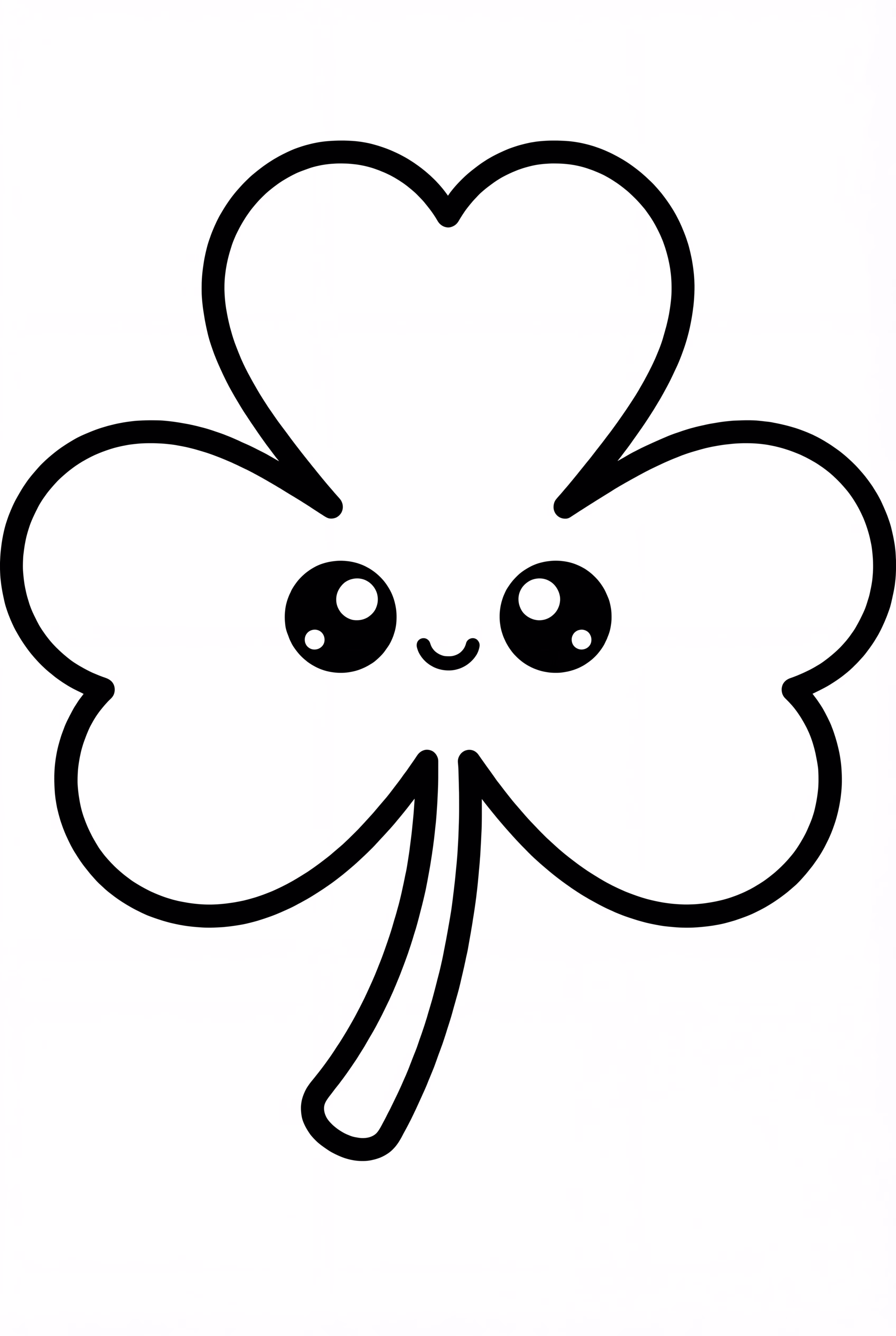 A Cute Smiling Shamrock