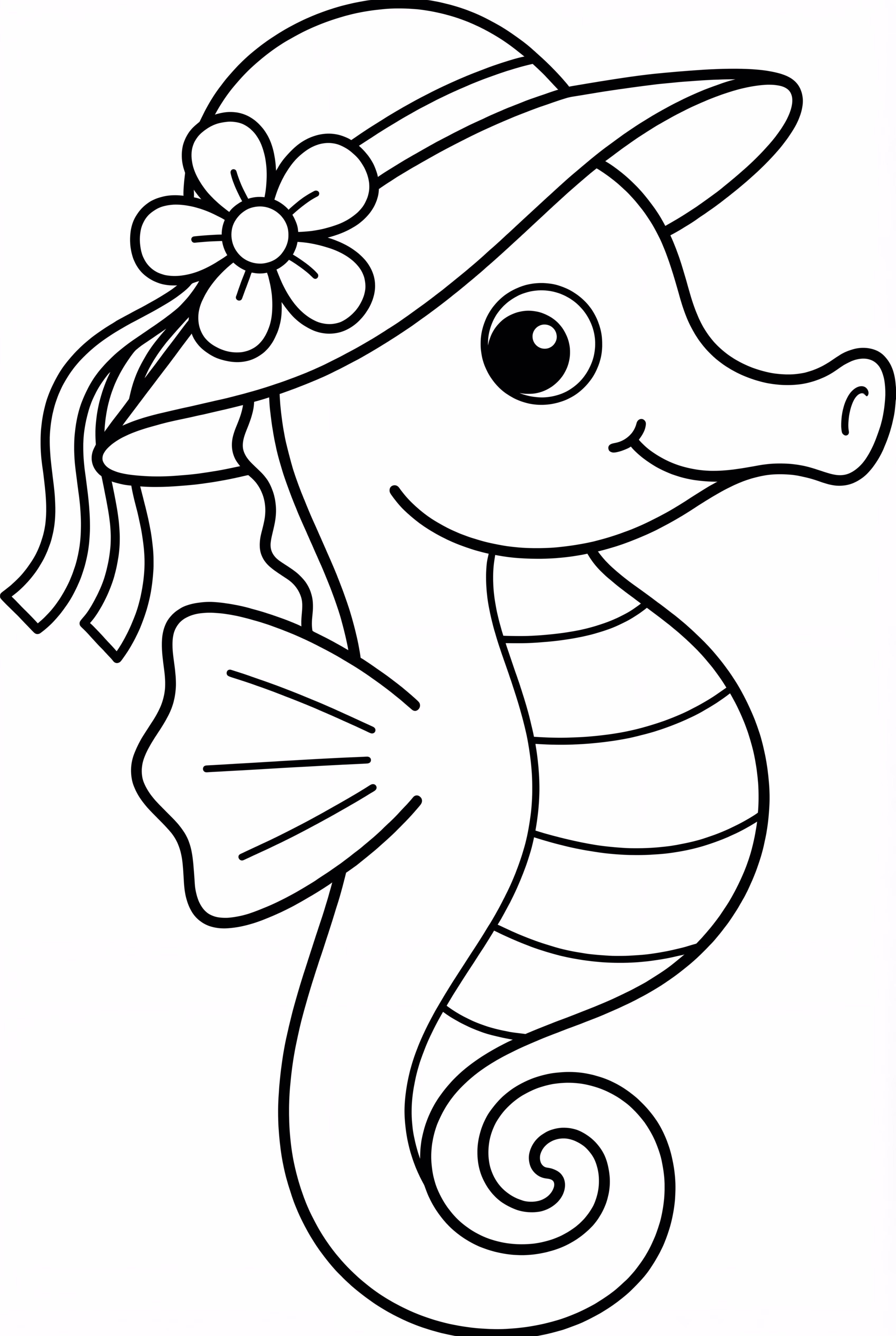 귀여운 여름 해마