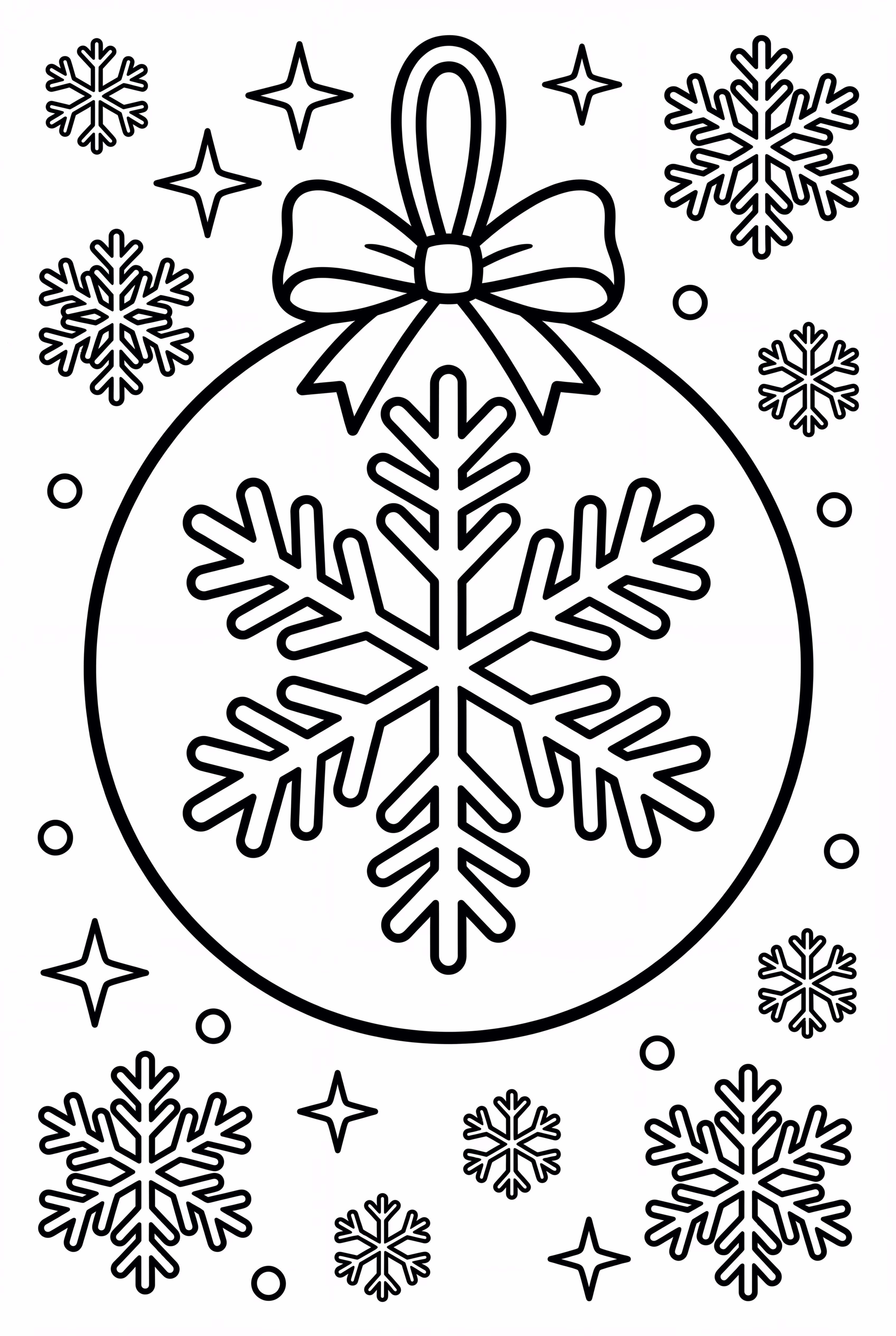 A Decorative Snowflake Ornament