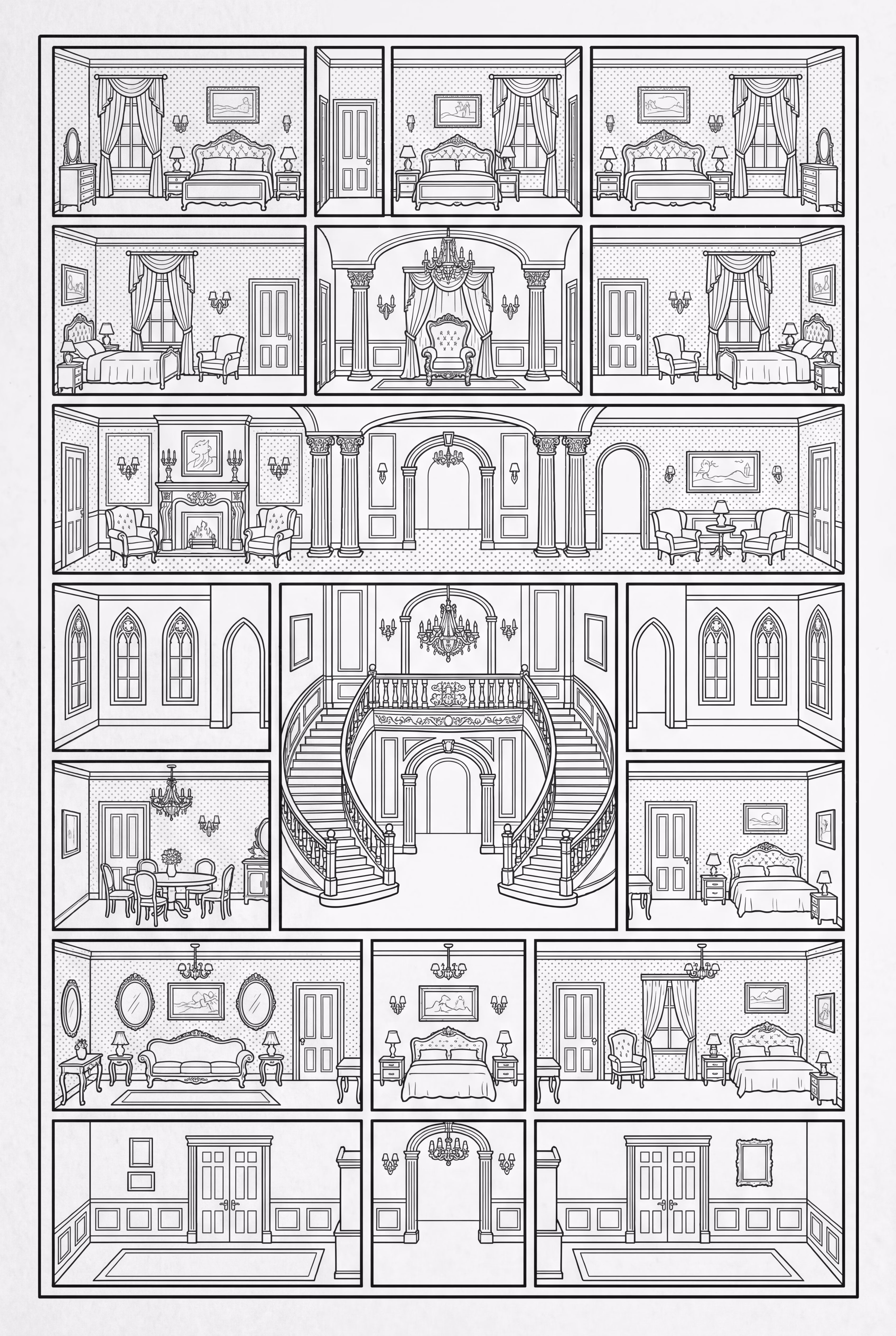 A Detailed Map Of The Hazbin Hotel Floors