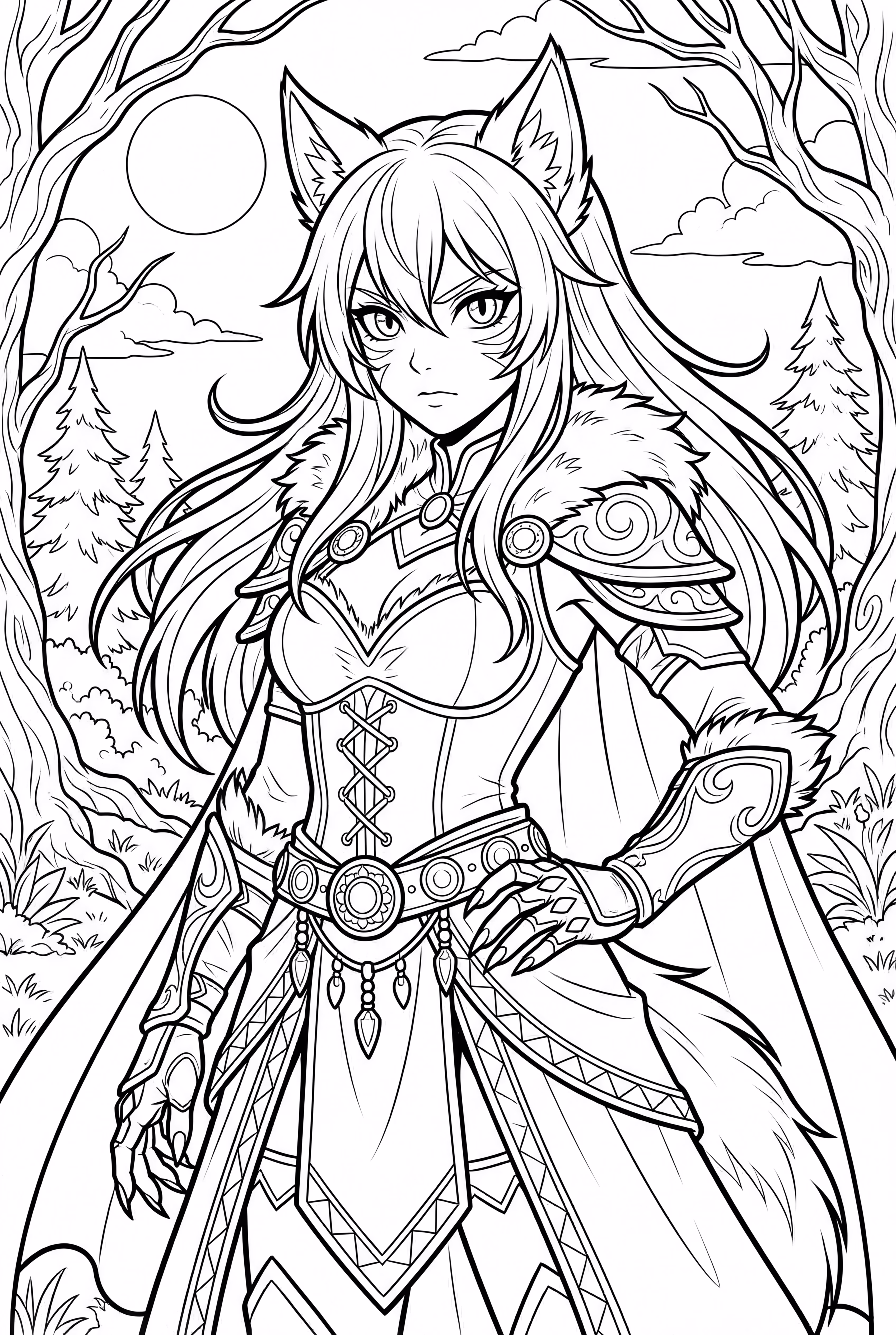 A Detailed Portrait Of Ultima Werewolf Aphmau