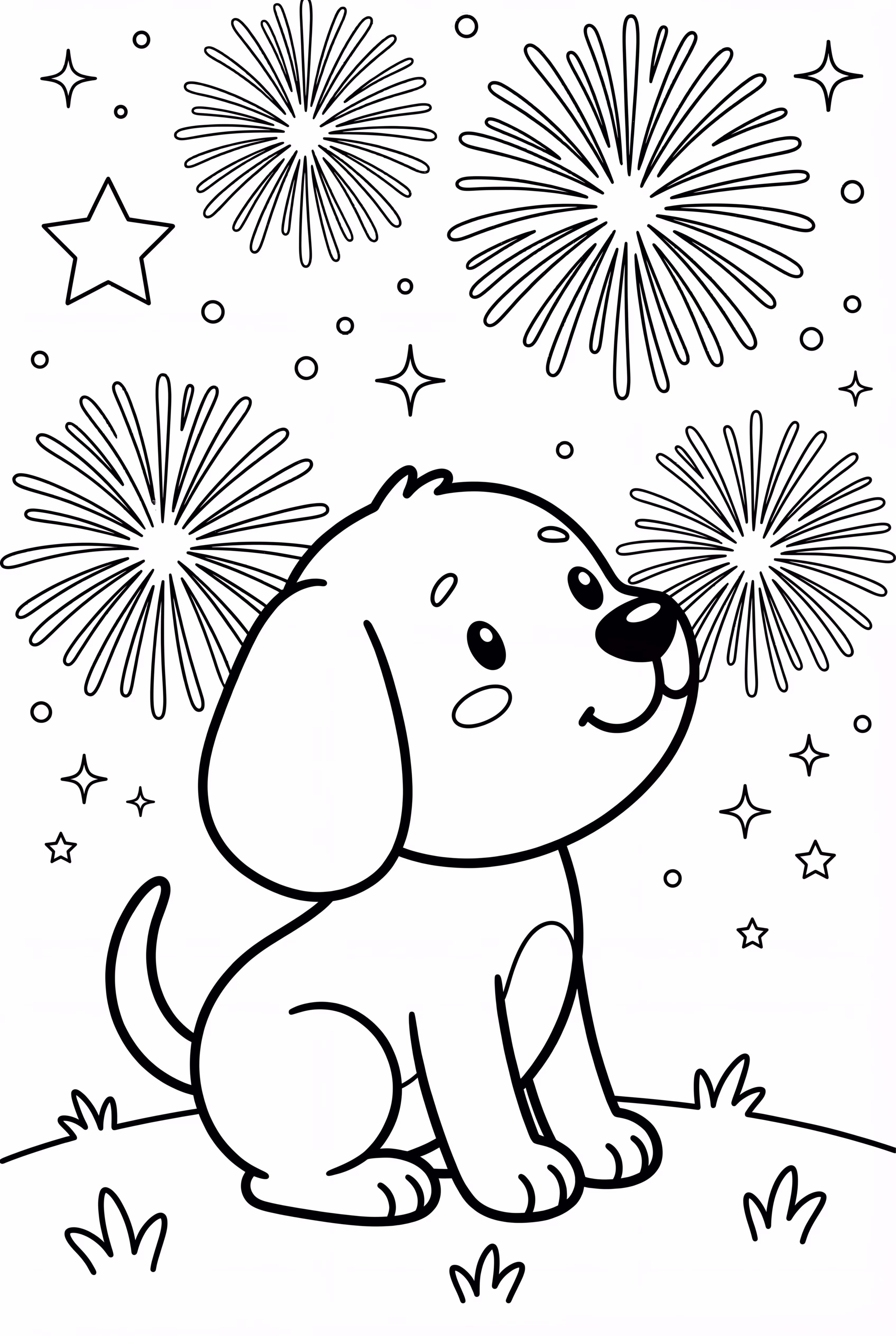 A Dog And A Firework