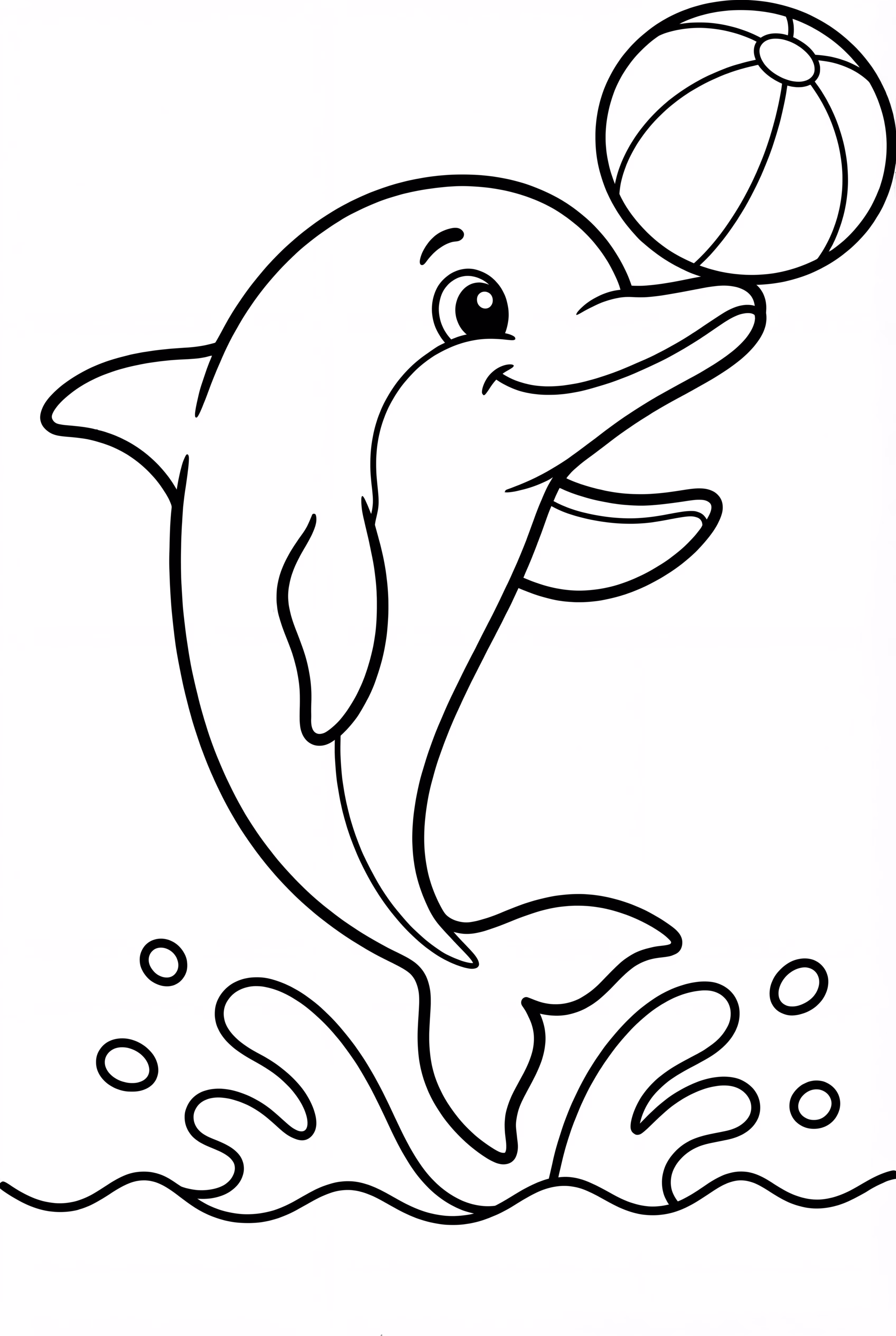 A Dolphin Playing with a Beach Ball