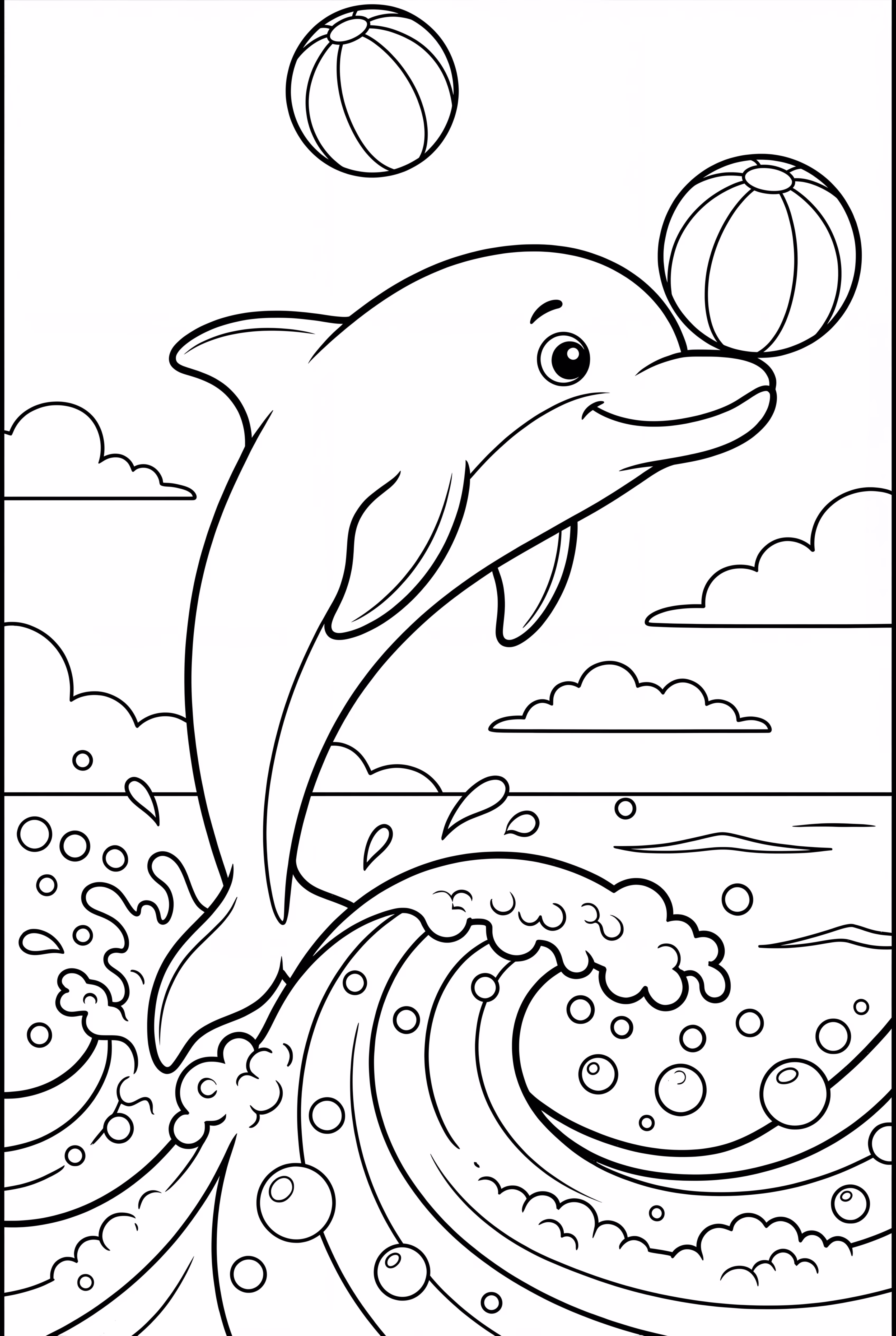 A Dolphin Playing with a Beach Ball