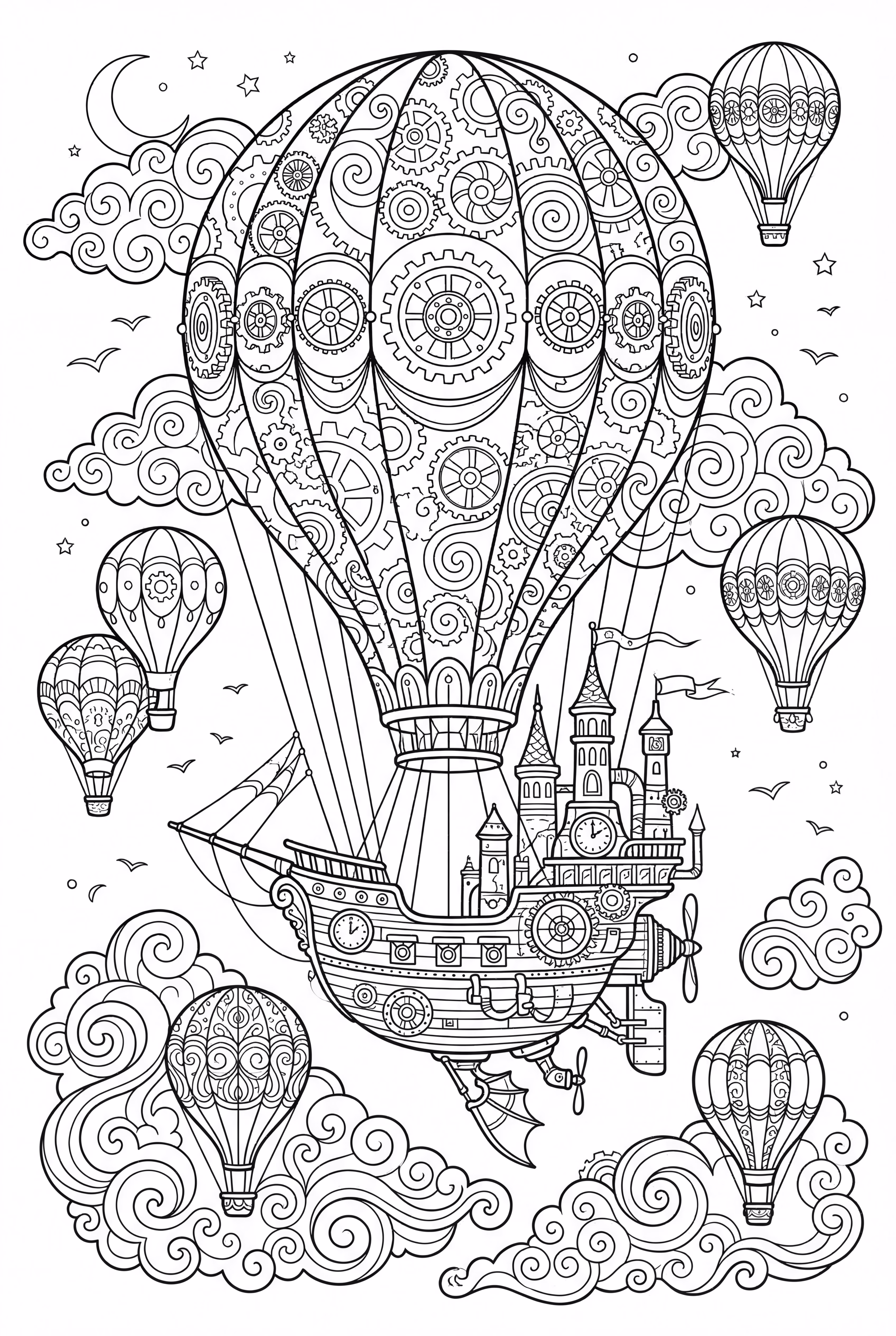 Un dirigible fantástico y psicodélico