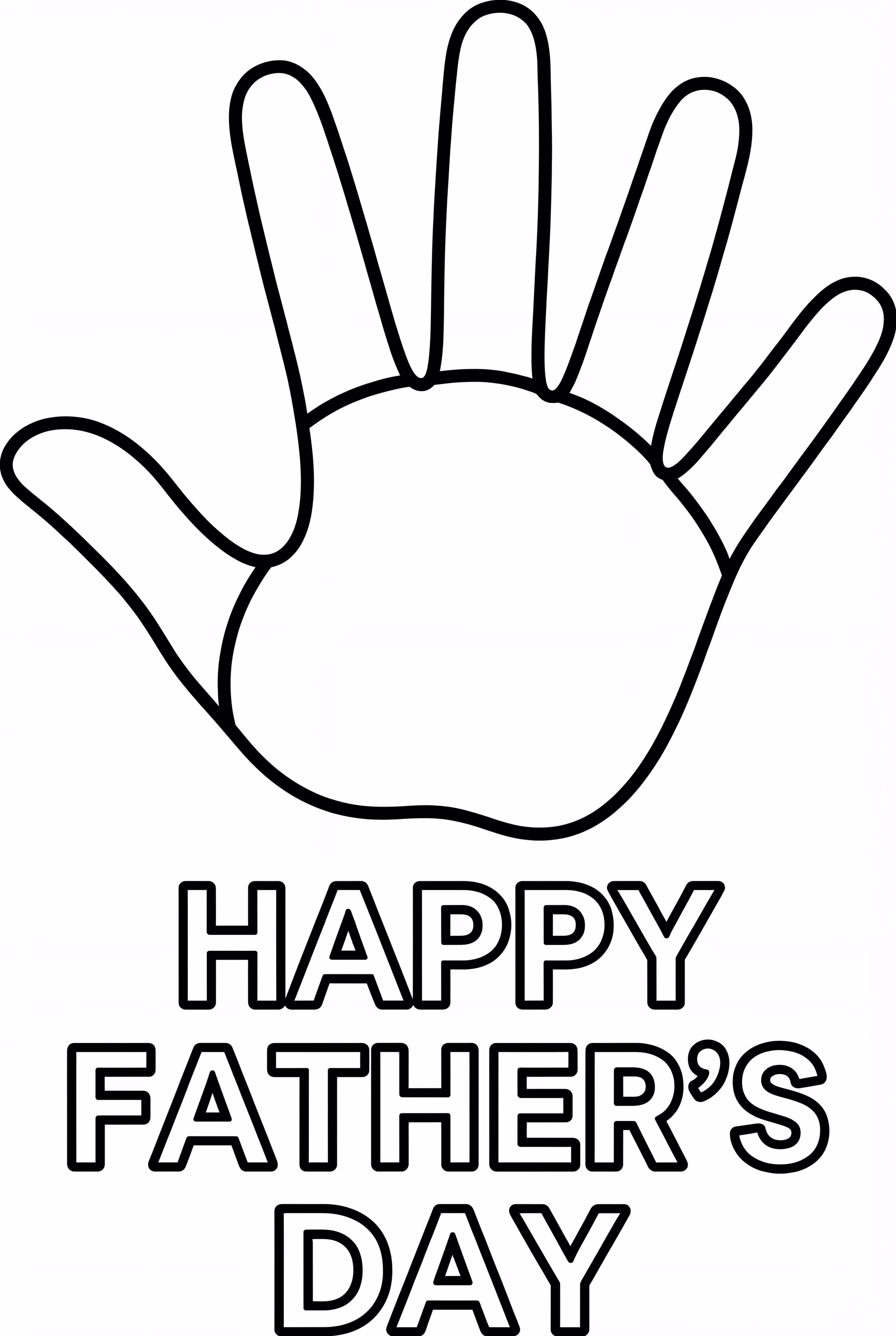 A Fathers Day Handprint Art