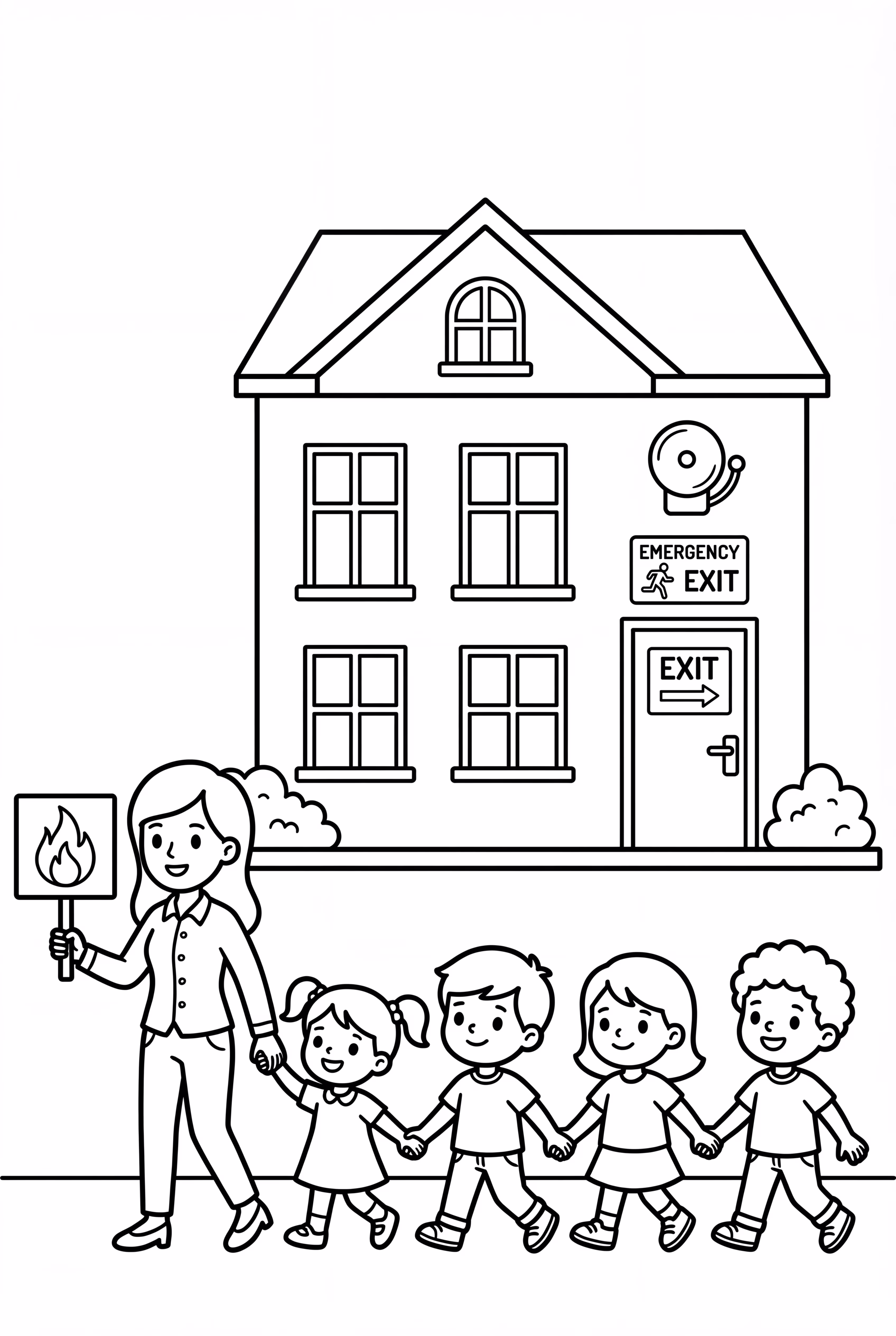 A Fire Safety Drill At School