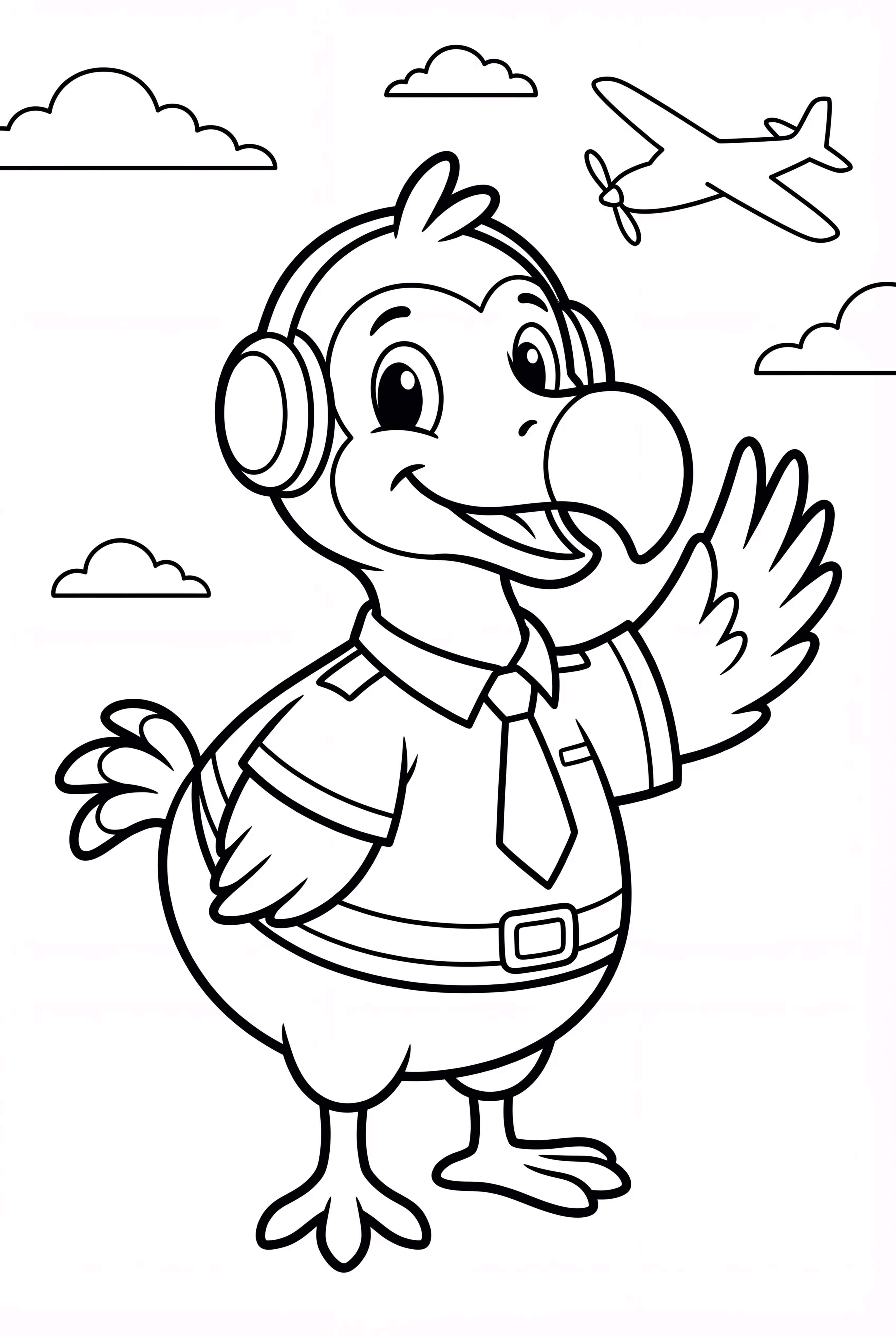 Ein freundlicher Dodo-Pilot aus Animal Crossing